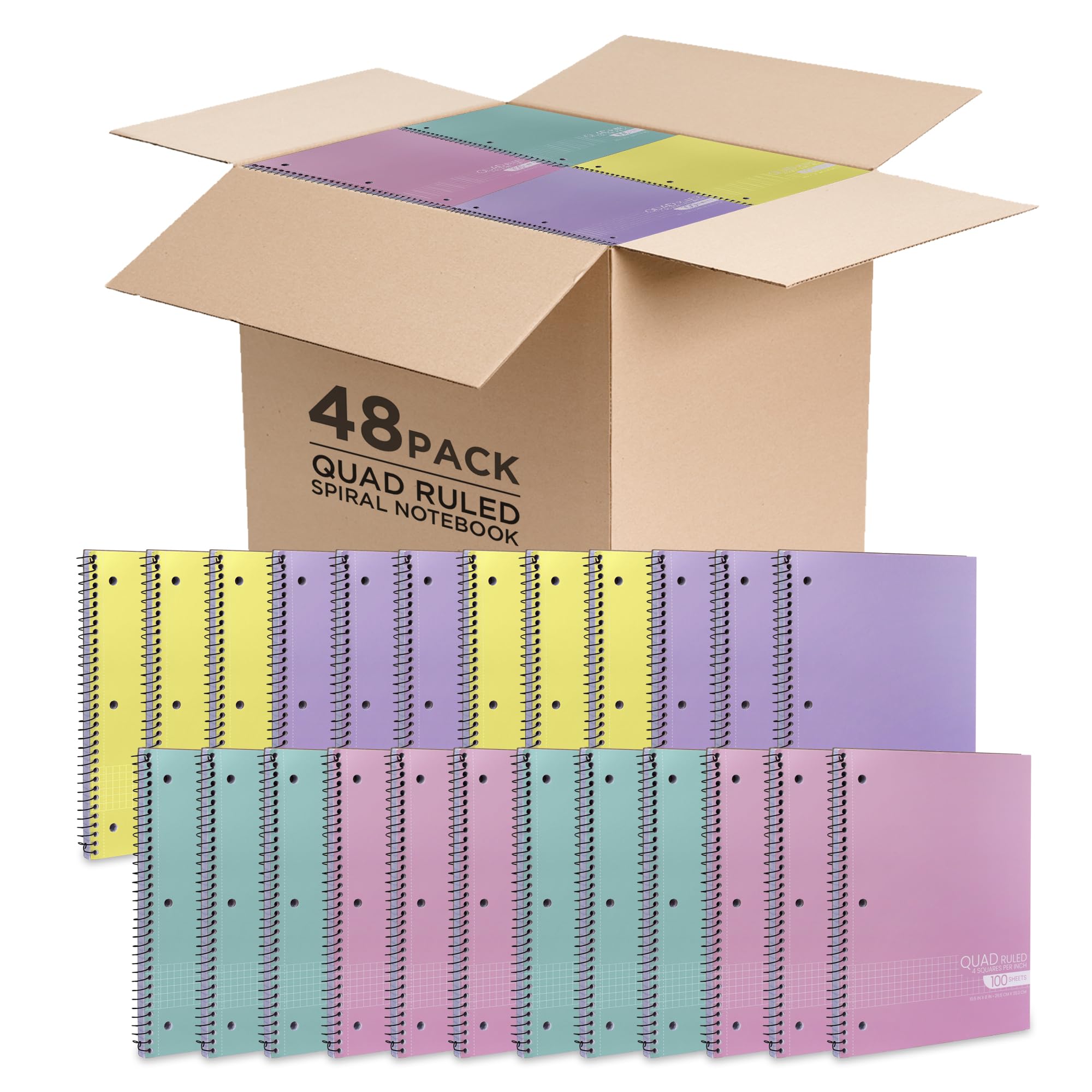 Graph Paper Spiral Notebook - 10.5