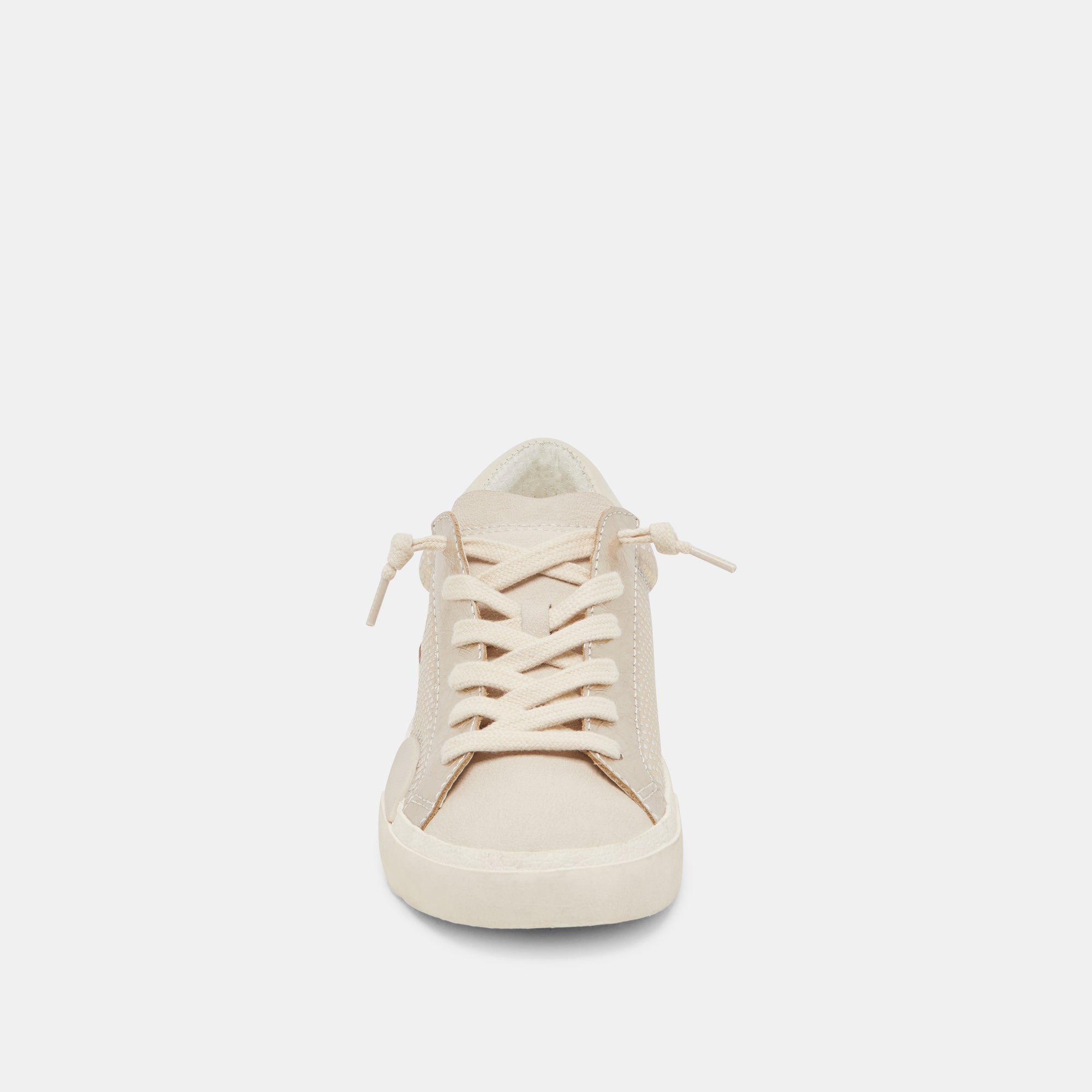 ZINA Women's Sneakers - Champagne Embossed Leather Casual Shoes for Walking, Running & Everyday Wear | Comfortable & Stylish Fashion Sneakers for Women