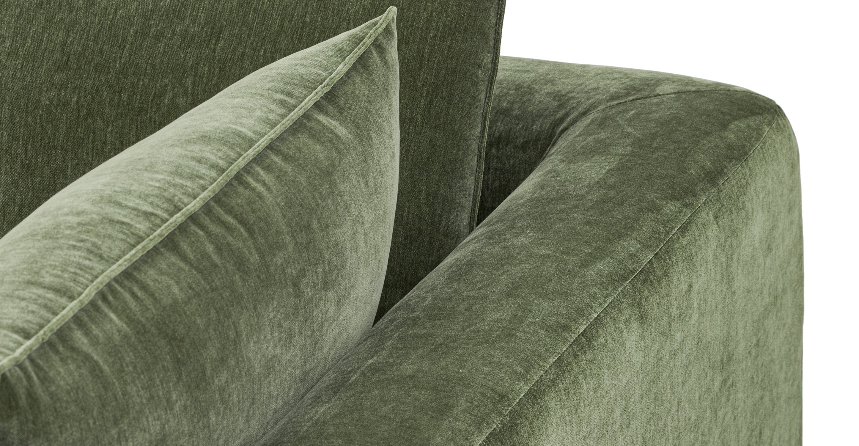 Modern Marcel Right Facing Corner Sectional Sofa - L-Shaped Couch with Chaise Lounge for Living Room, Family Room & Home Theater - Comfortable Fabric Upholstery