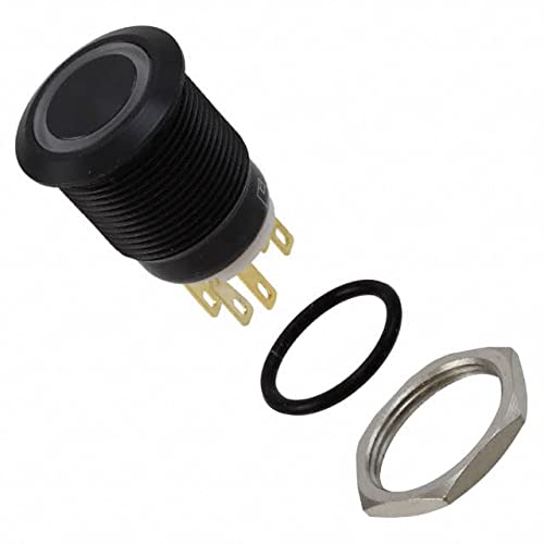 E-Switch PV4F2Y011-345 DPST Push Button Switch 2A 24V - Pack of 5 for Industrial Control Panels & Electronic Projects