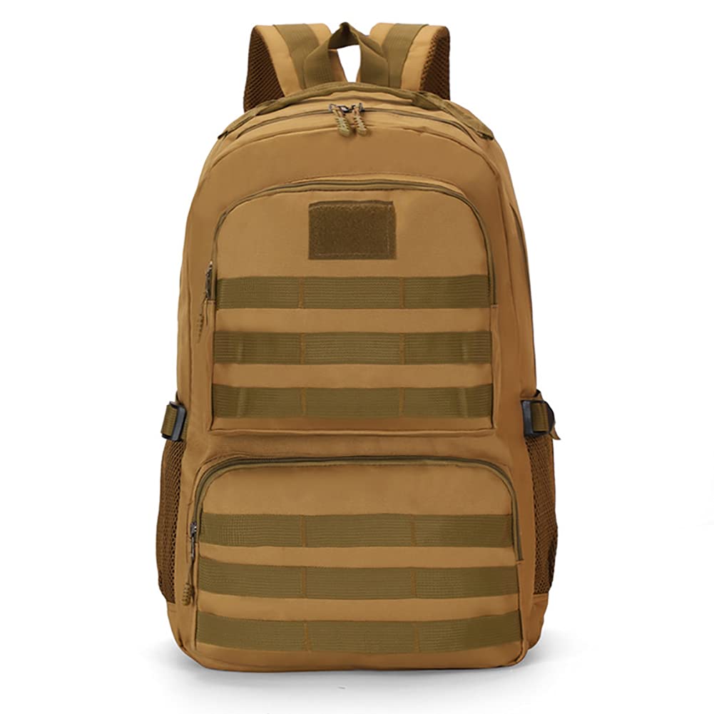 Large Capacity Camo Military Tactical Backpack - Lightweight Waterproof Hiking Backpack for Outdoor Camping, Trekking & Travel | Durable Daypack for Sports, Mountaineering & Military Use (Khaki)