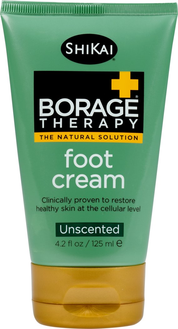 Shikai Borage Dry Skin Therapy Foot Cream - 4.2 Oz (3 Pack) | Moisturizing Foot Care for Cracked Heels & Calluses | Perfect for Dry Feet Relief at Night, After Pedicures & During Winter