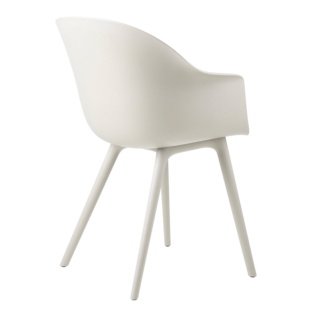 Bat Dining Chair with Plastic Base - Durable Outdoor Patio Furniture for Garden, Poolside, and Backyard Dining