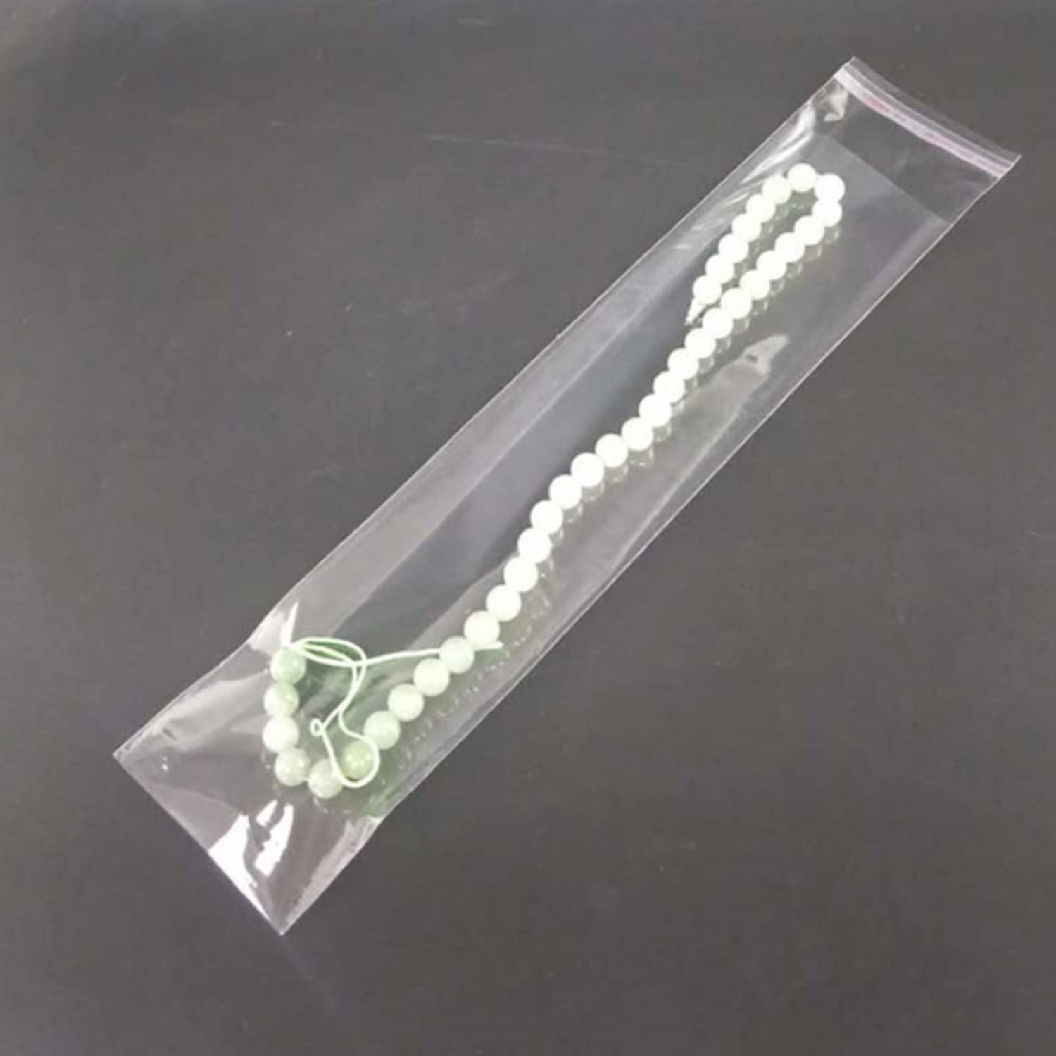3 x 8-inch Pretzel Rod Bags - Self Sealing Cellophane Treat Bags for Cake Pops, Chocolate Covered Popsicles & Candy (100 Count) | Perfect for Party Favors, Wedding Treats & Classroom Snacks