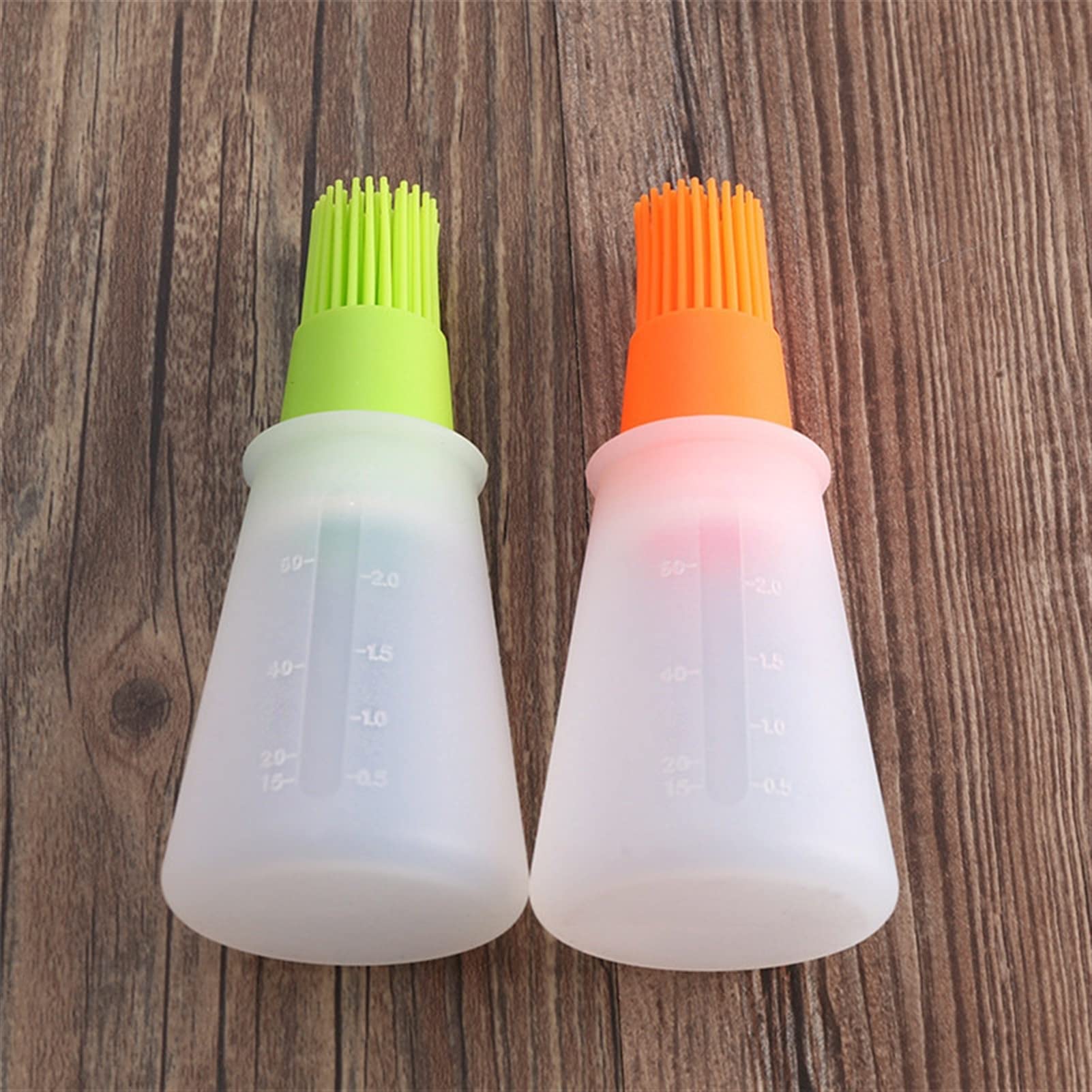 Non-Toxic Silicone Oil Spray Bottle with Brush - 2-Piece Kitchen Cooking & BBQ Tool Set for Grilling, Baking, Frying - Perfect for Olive Oil, Vinegar, and Marinade Dispensing
