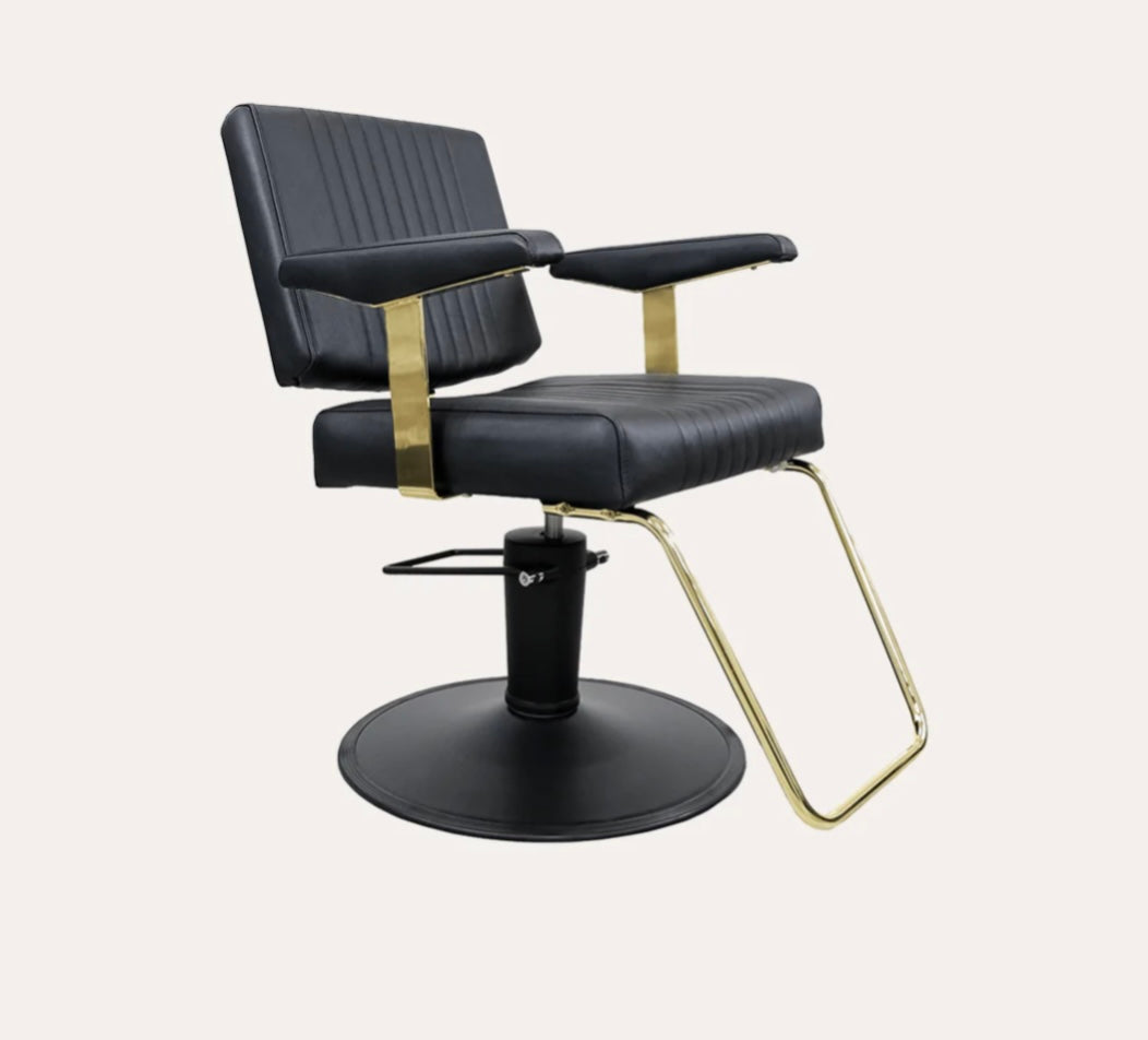 Professional Athena Salon Chair - Hydraulic Adjustable Styling Chair for Hairdressers & Barbers - Perfect for Salons, Barber Shops & Home Use