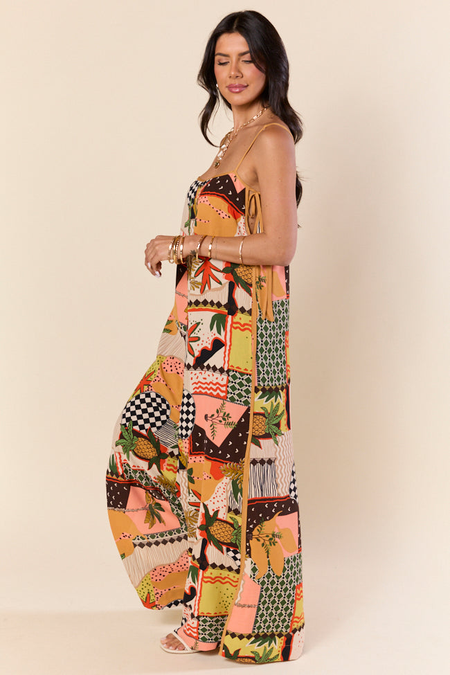 Stylish Sewn Soul Patchwork Jumpsuit for Women - Boho Chic Romper with Unique Design | Perfect for Festivals, Beach Vacations & Summer Outfits