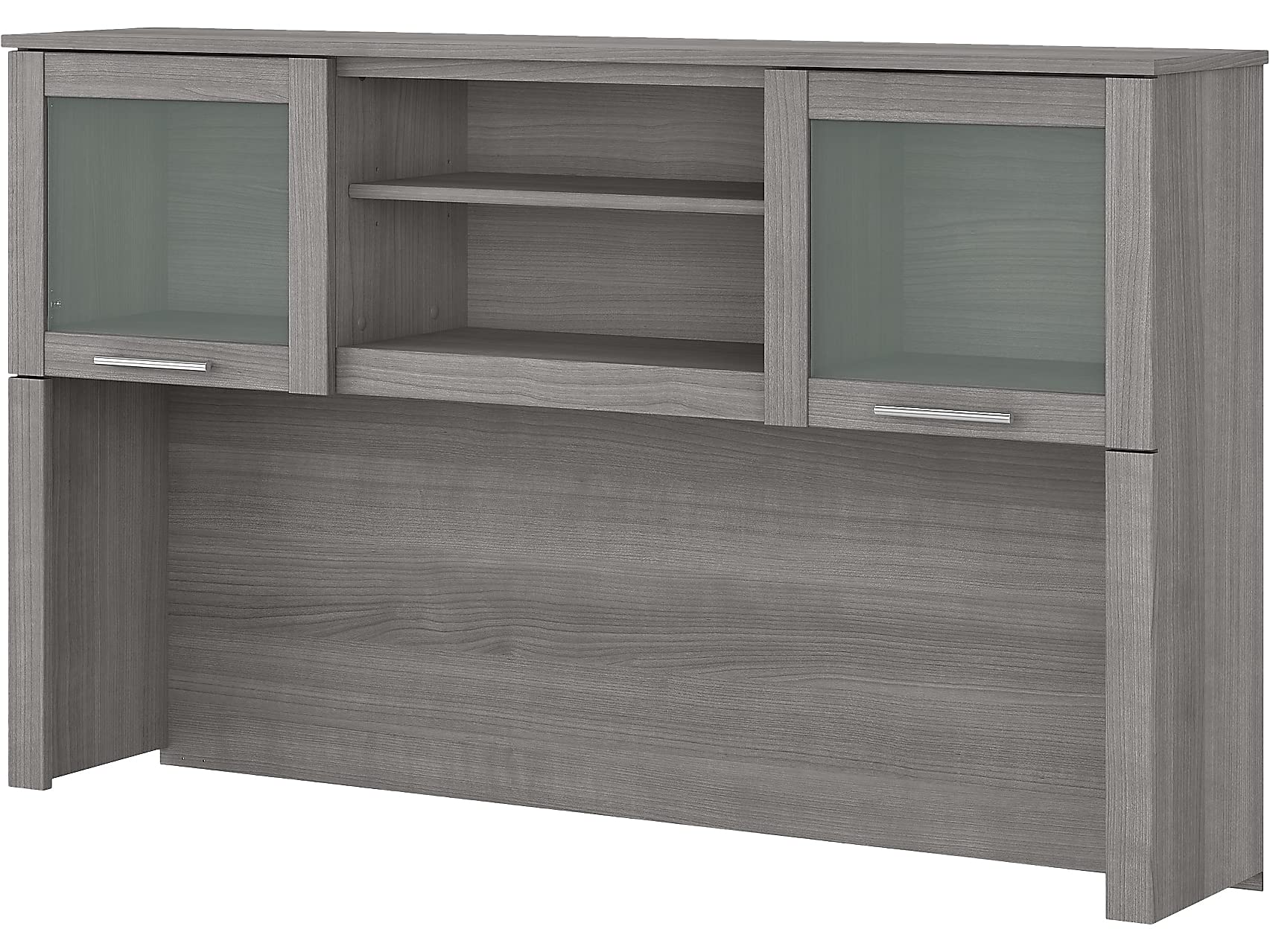 Bush Furniture Somerset 60W Office Desk Hutch in Platinum Gray - Perfect for Home Office, Study Room & Workspace Organization