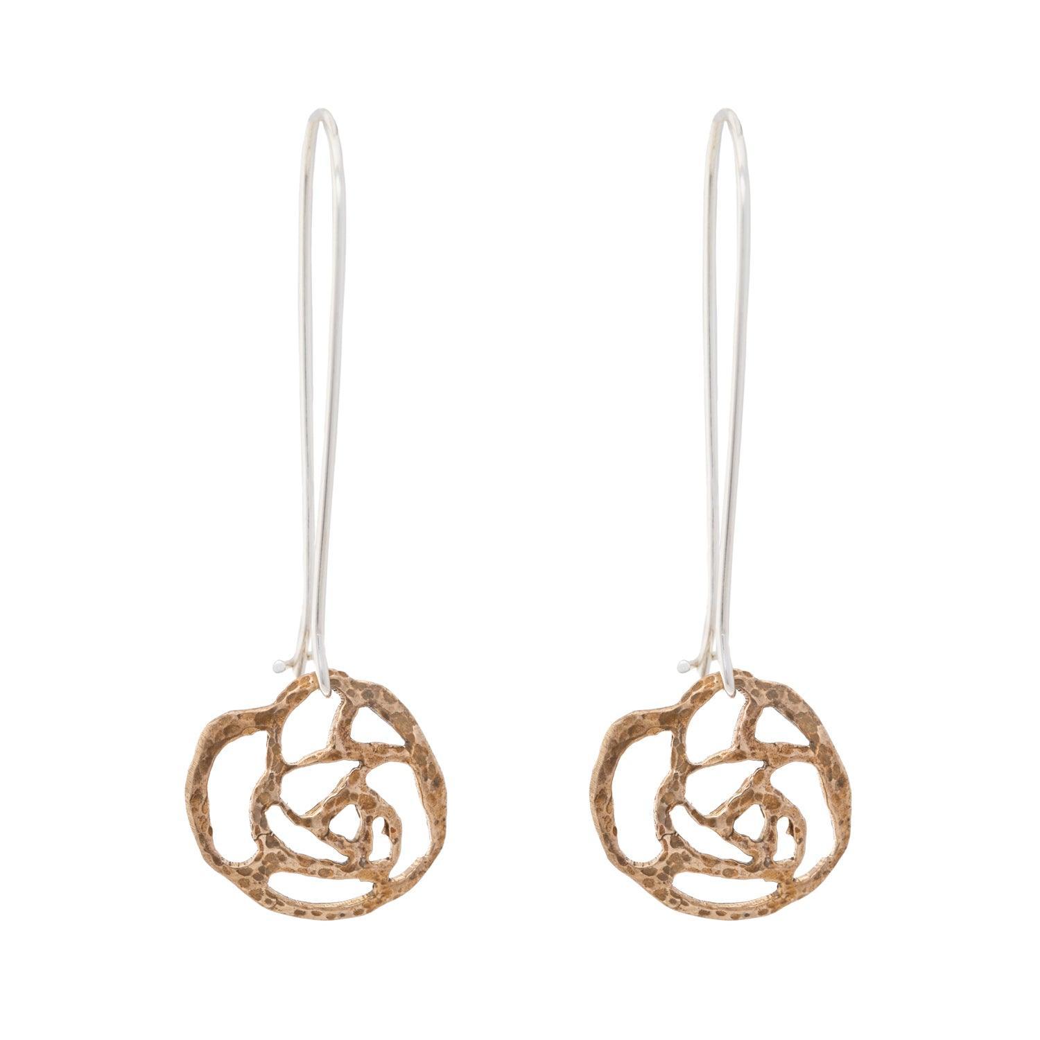 Rose Cut-Out Earrings for Women - Small Dainty Rose Flower Stud Earrings - Perfect for Valentine's Day, Anniversary Gifts & Everyday Wear