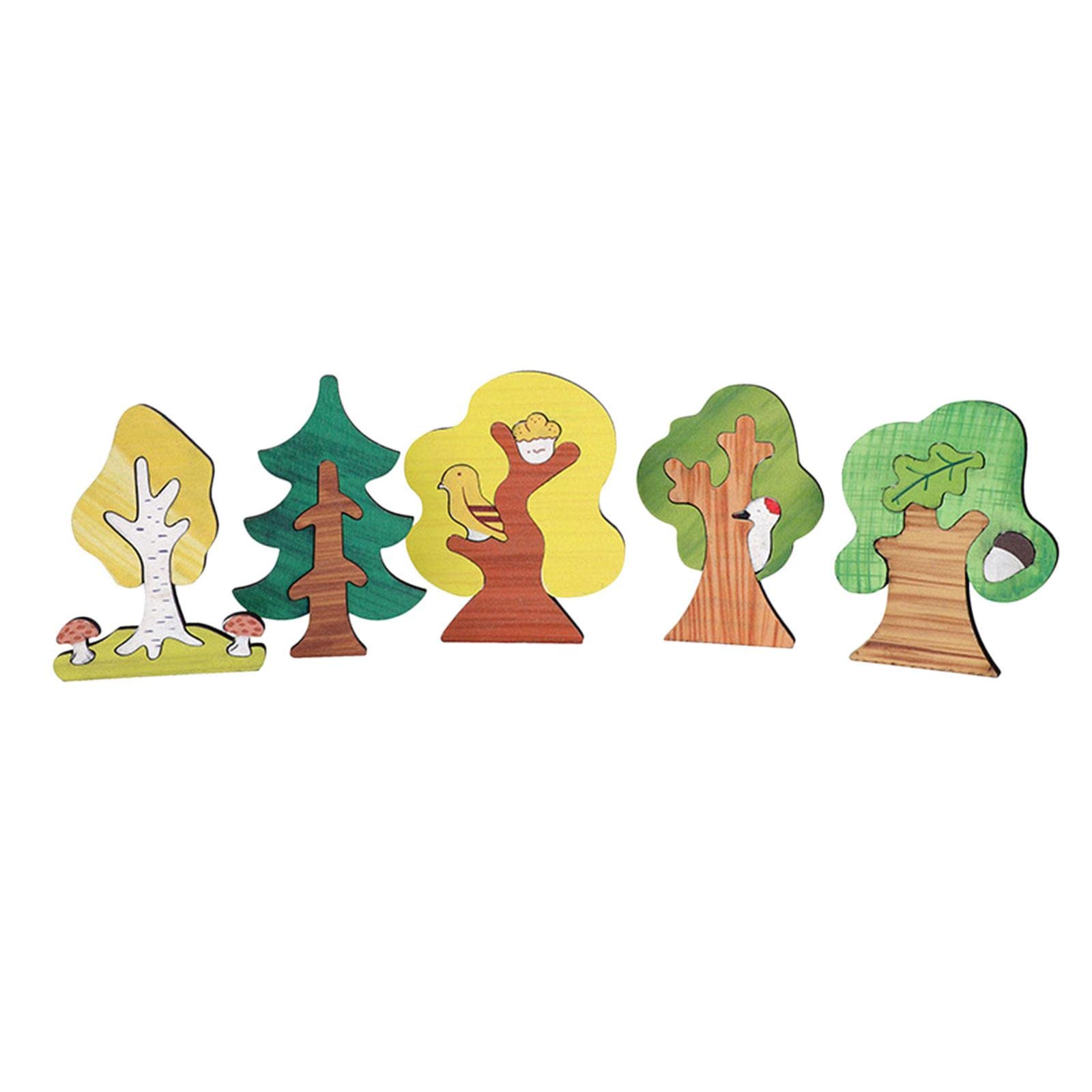 CALANDIS™ Wooden Puzzle Blocks for Kids - Educational Shape Sorting & Pattern Building Toy Set | STEM Learning, Creative Play, Preschool Activities | Perfect for Classroom, Homeschool, and Birthday Gifts