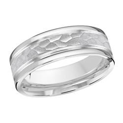 7mm Men's Scratch Finish High Polish Wedding Band Ring - Perfect for Weddings, Anniversaries & Special Occasions