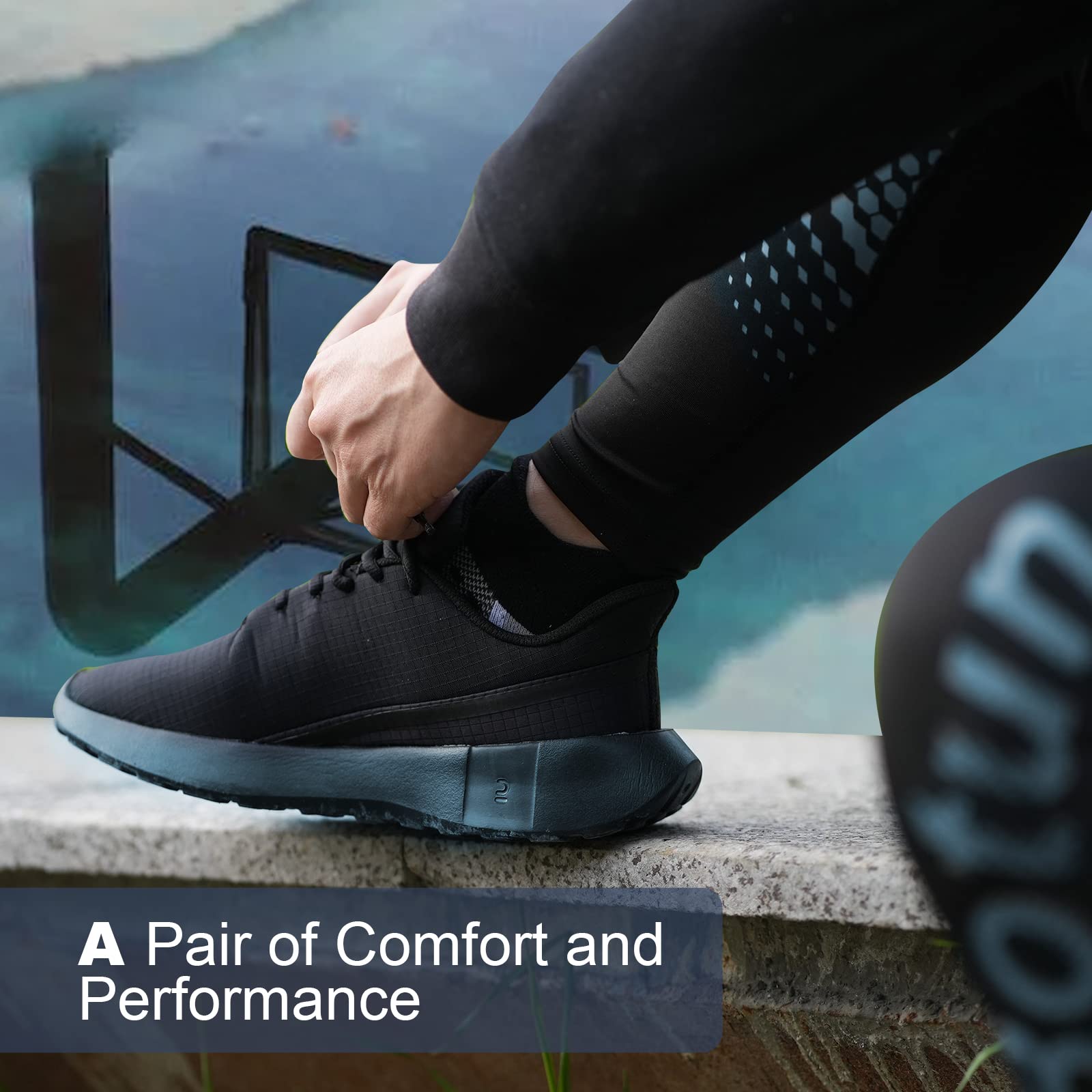 Niofind Men's Athletic Short Socks - 6 Pairs Breathable Cotton Sports Socks for Running, Hiking, Cycling & Work - Non-Slip Cushioned Socks for Active Men (Great for Gym, Travel & Daily Wear)