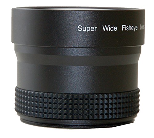 0.21x-0.22x High Magnification Wide Angle Fisheye Lens with Filter Adapter Rings & Premium Microfiber Cleaning Cloth for Fujifilm FinePix X100 Camera - Perfect for Landscape, Architecture and Creative Photography