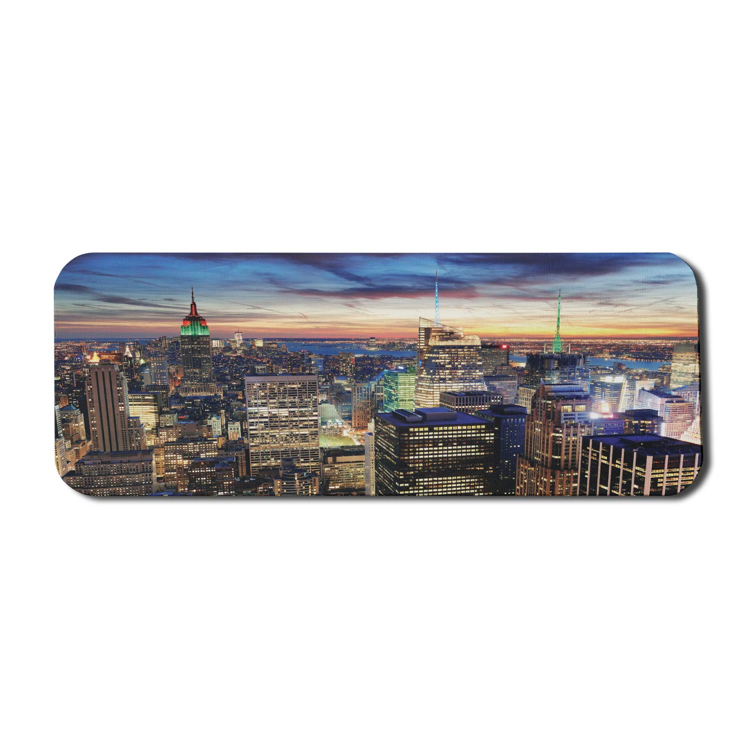 Ambesonne New York City Skyline Mouse Pad - Non-Slip Rubber Gaming Mousepad (31
