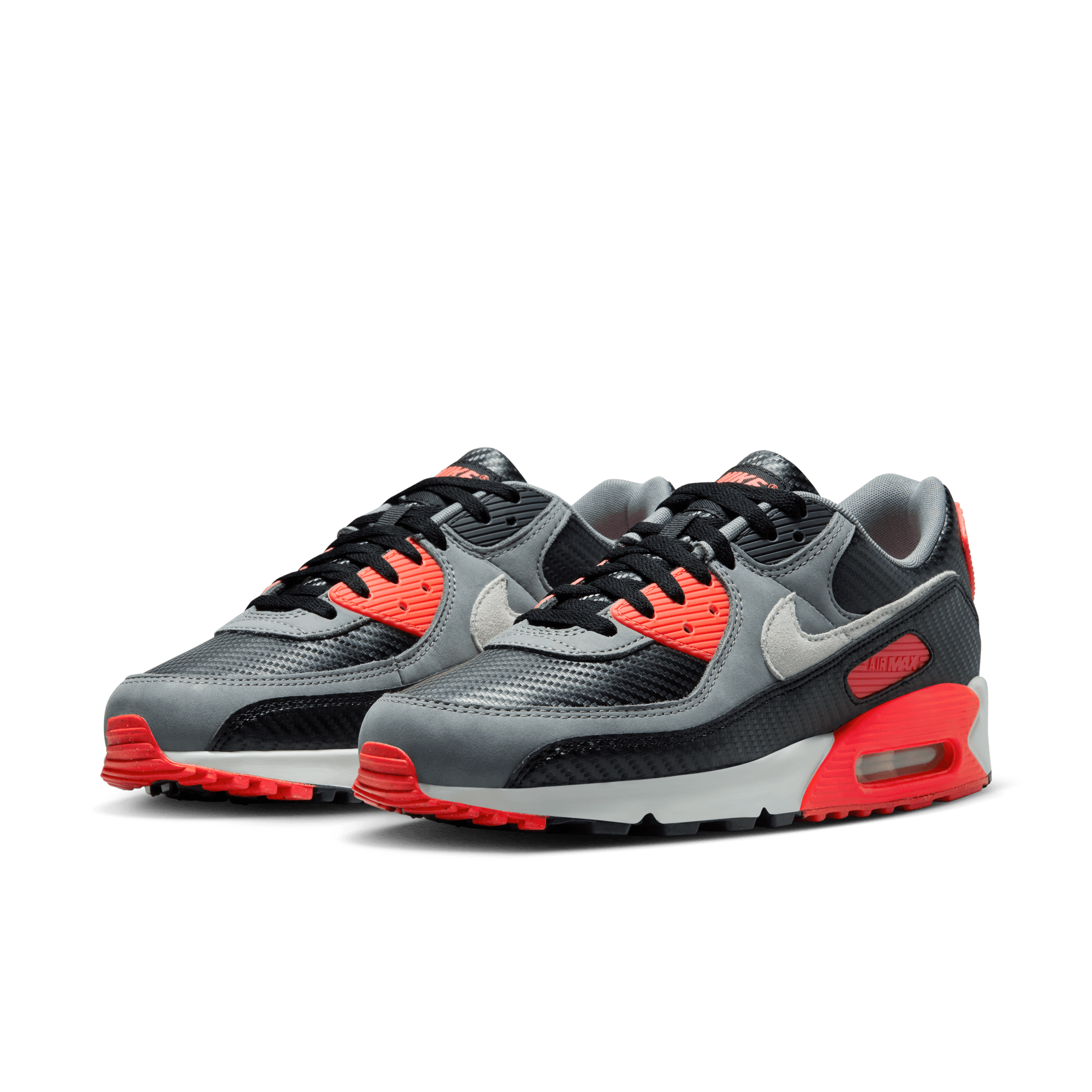 Nike Air Max 90 Premium Carbon Fiber Infrared Running Shoes for Men - Lightweight Comfortable Sneakers for Jogging, Gym Workouts & Streetwear Fashion