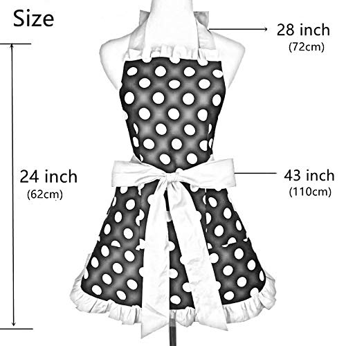 Cotton Apron with Pocket for Baking & Cooking | Women & Girls Kitchen Wear