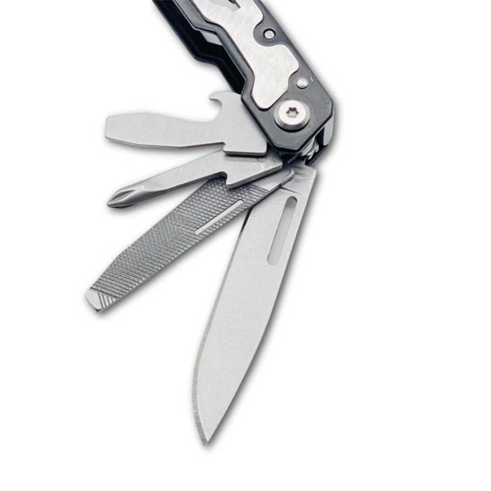 14-in-1 Multi-Tool Pliers with Belt Clip & Carrying Pouch - Stainless Steel EDC Tool for Camping, Hiking, Home Repairs & Emergency Survival Gear