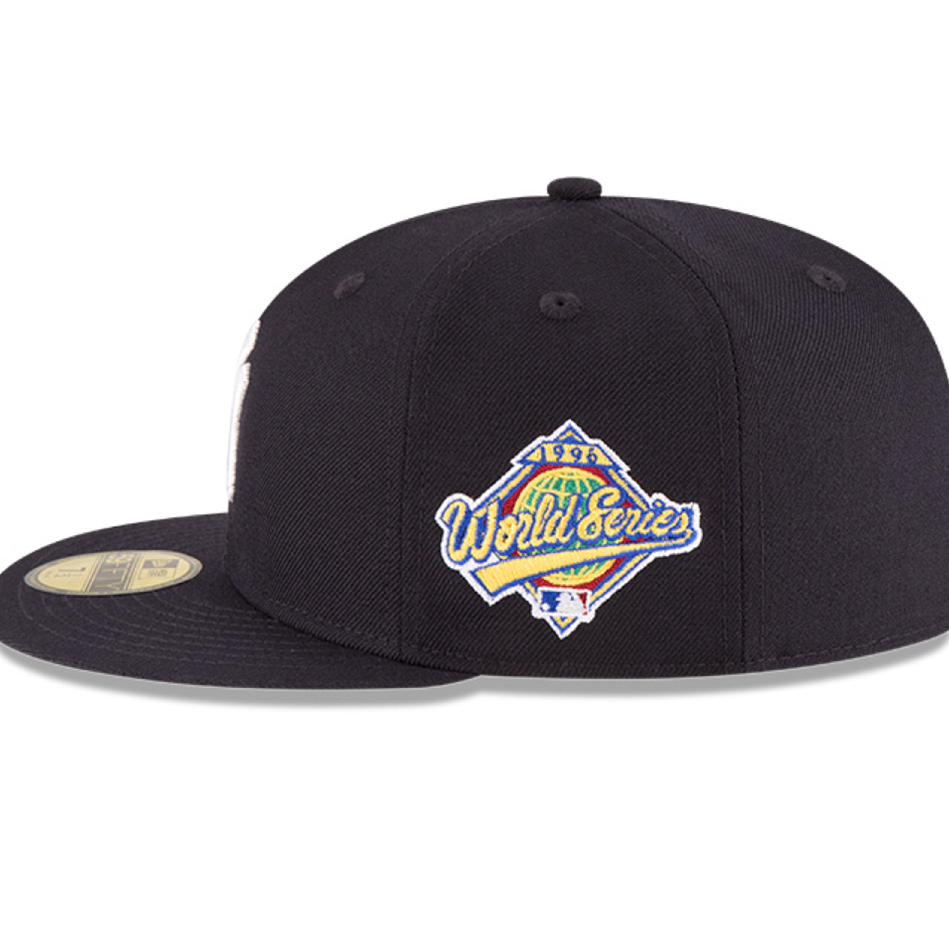 New Era 59Fifty New York Yankees 1996 World Series Patch Snapback Hat - Navy Blue Baseball Cap for Men & Women - Perfect for Games, Collecting & Streetwear Fashion