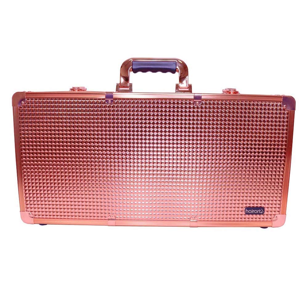 Stylish Rose Gold Barber Case for Men & Women - Perfect for Travel, Salon, and Home Haircut Kits