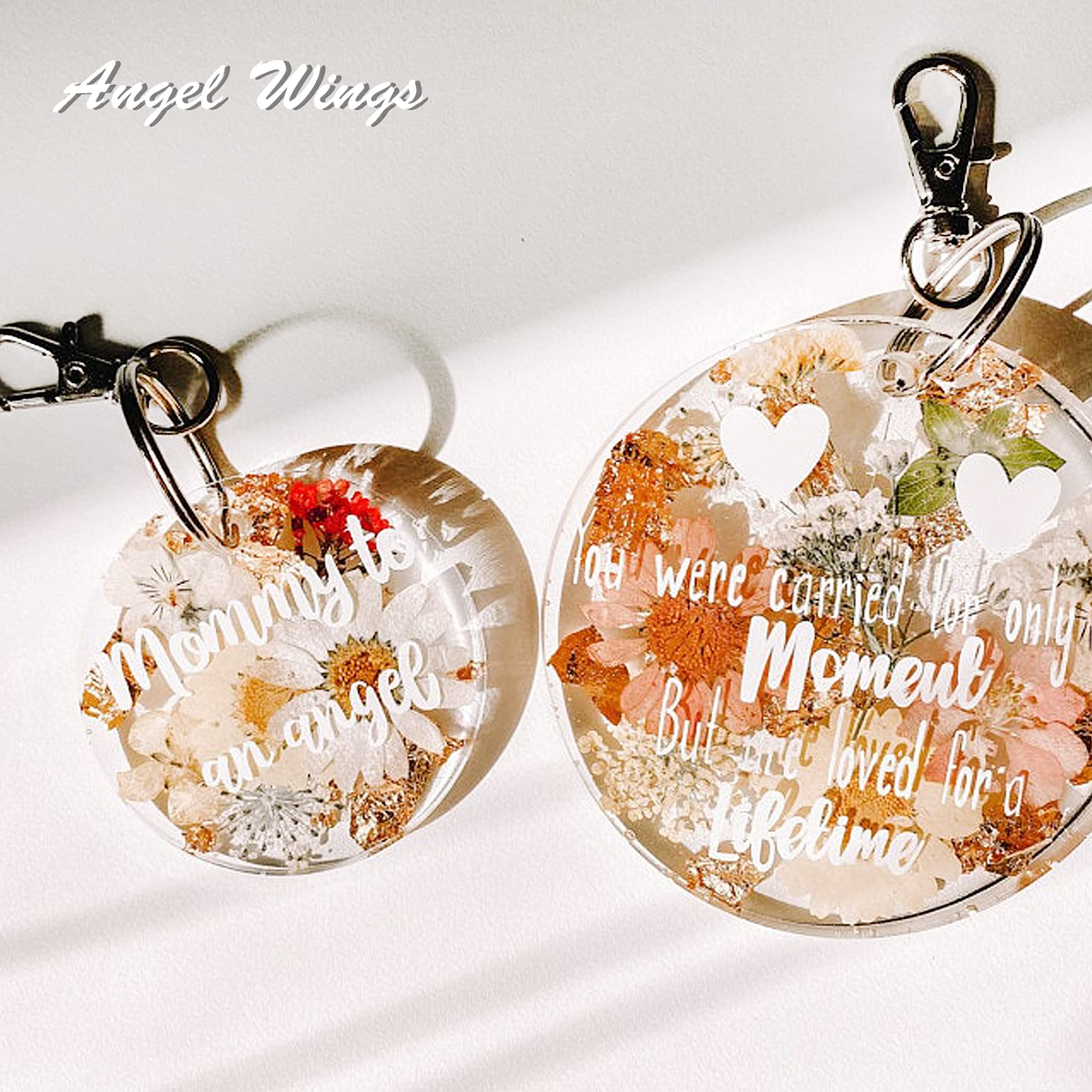 2Pcs Round Resin Silicone Keychain Molds for DIY Jewelry Making - Super Shiny Epoxy Craft Key Ring Pendant Molds, Perfect for Home Decoration, Cupcake Toppers & Chocolate Cookies (Circle Shape)