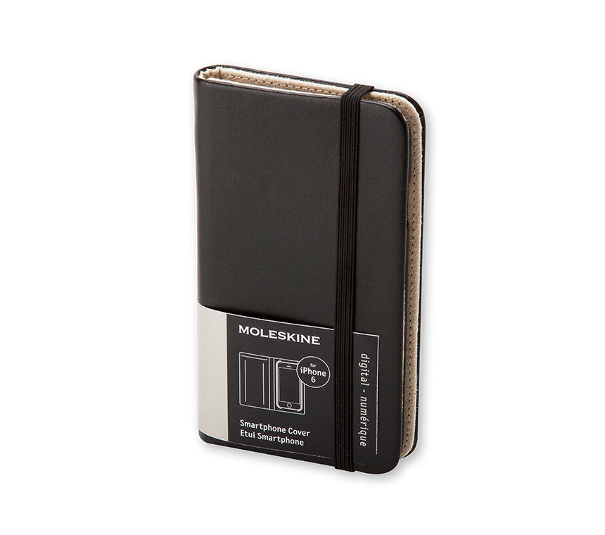 Moleskine Smart Leather Phone Case Cover for iPhone 6 - Slim Protective Wallet with Card Holder | Perfect for Work, Travel & Everyday Use