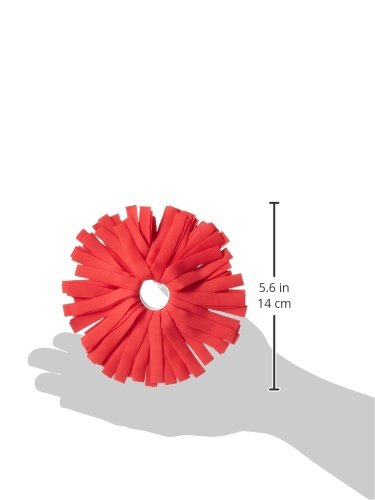 Pomchies Red Dog Collar - Adjustable One Size Fits Most Pets - Comfortable Nylon Puppy Collar for Small Medium Large Dogs - Perfect for Daily Walks, Training & Outdoor Adventures