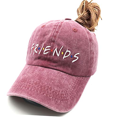 Friend-ponytail Burgundy