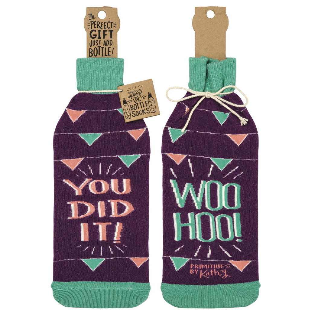 You Did It Bottle Sock - Insulated Neoprene Can Cooler for Beer & Soda - Perfect for Beach, Picnics & Outdoor Parties