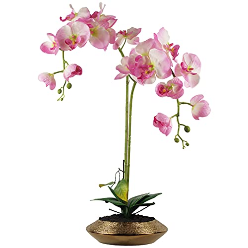 70cm Light Pink Gold Ceramic Planter