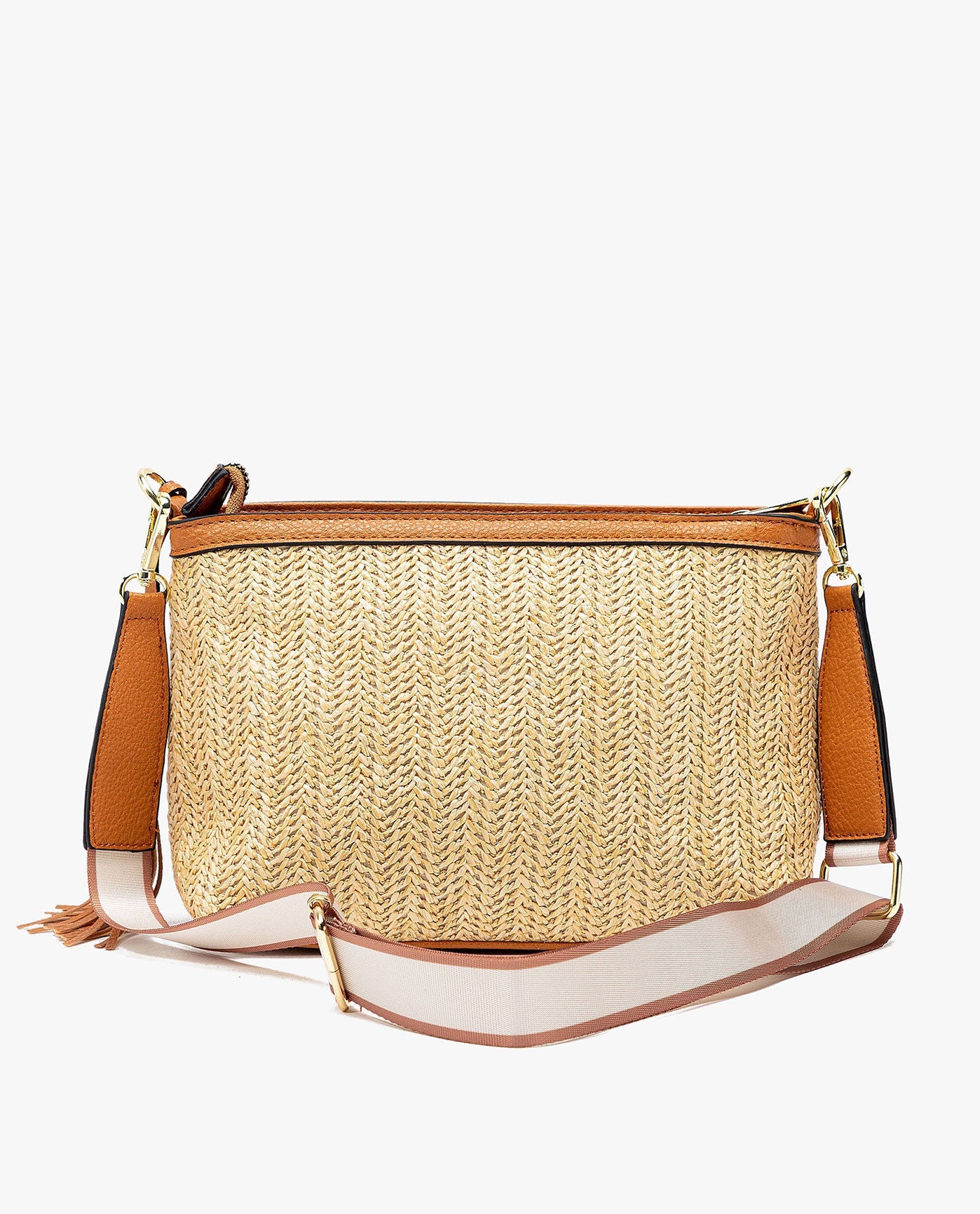 SHEILA STRAW CROSSBODY BAG - Women's Bohemian Woven Handbag for Summer, Beach, Travel & Everyday Use | Lightweight & Stylish Shoulder Purse