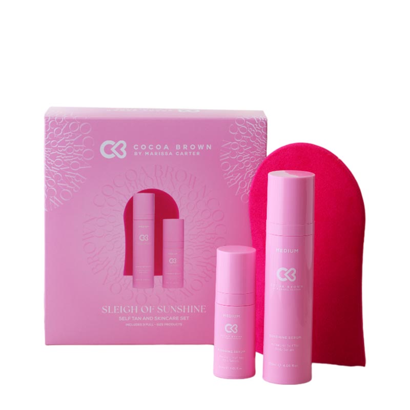 Marissa Carter Cocoa Brown Sleigh of Sunshine Gift Set - Luxurious Self-Tanning Kit for a Natural Glow | Perfect for Holidays, Gifting & Special Occasions