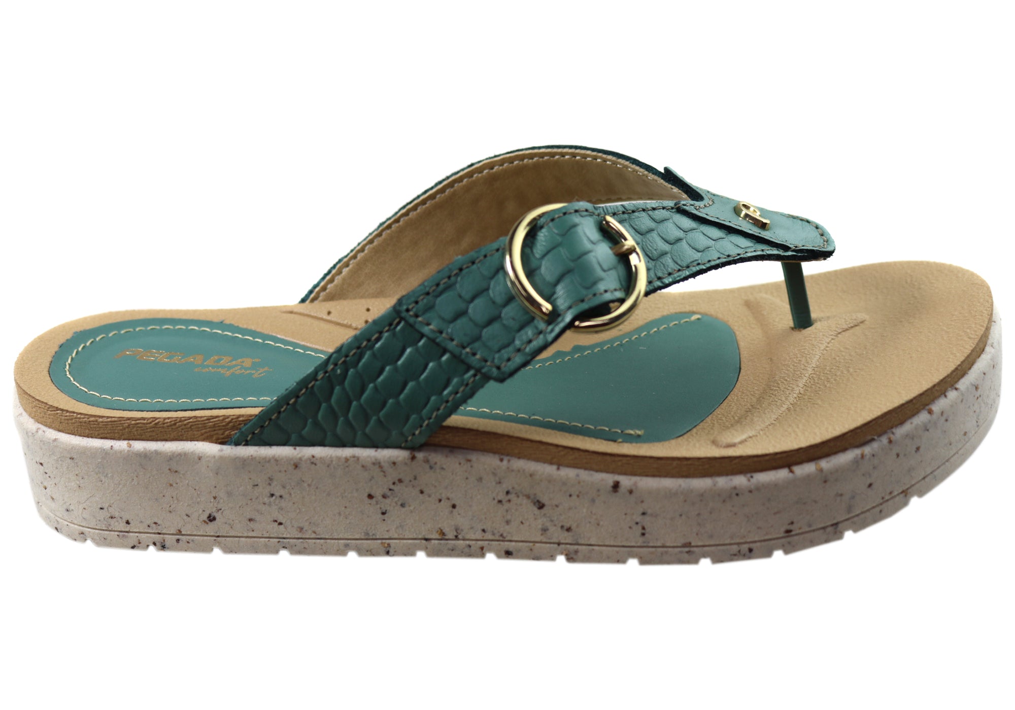 Pegada Explora Women's Comfort Leather Thong Sandals - Made in Brazil - Perfect for Beach, Vacation & Summer Outfits
