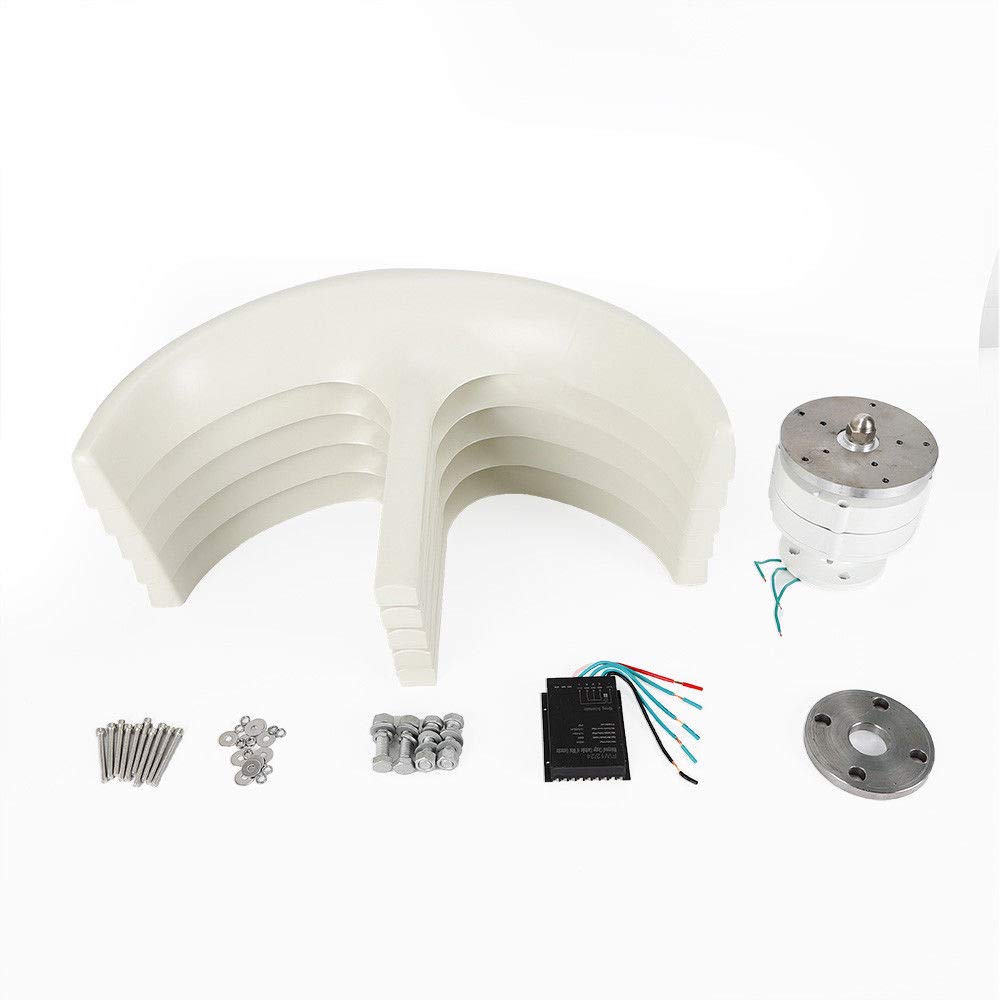 600W 12V/24V Vertical Axis Wind Turbine Generator with 5-Blade Lantern Design & Controller - Perfect for Off-Grid Homes, RVs, Boats and Remote Power Supply