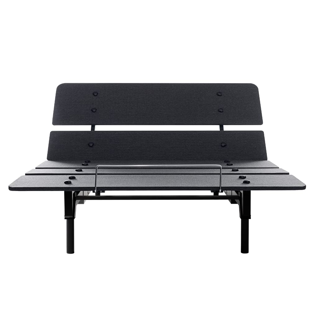 Adjustable Bed Frame with Wireless Remote - Twin XL, Queen, King & Cal King Sizes - Motorized Head/Foot Incline Presets by Pillow-Fight - Perfect for Back Pain Relief, Reading & Watching TV in Bed
