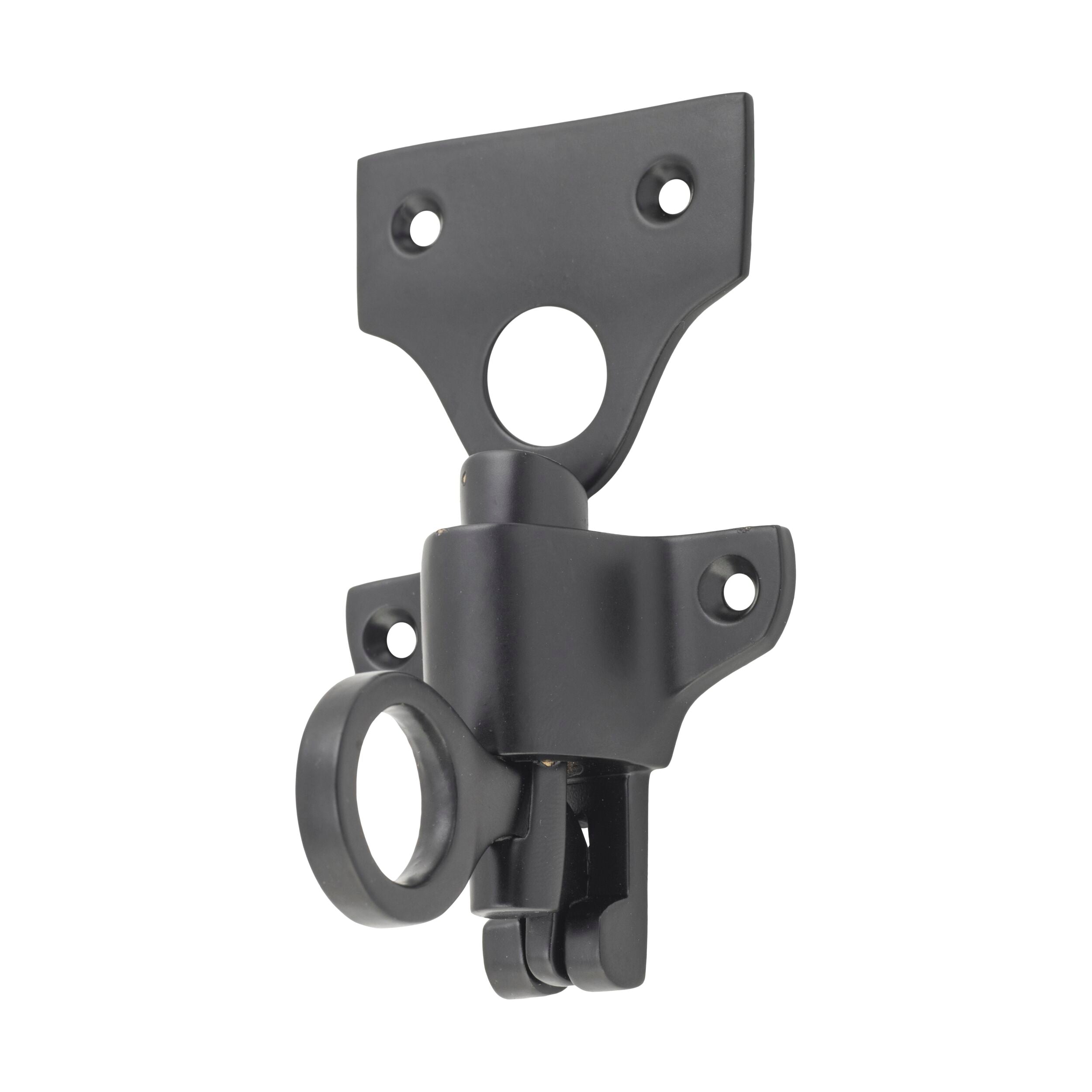9653 Fanlight Catch Matte Black H50xW59mm - Durable Door Hardware for Home & Office Security - Perfect for Entry Doors, Cabinets, and Windows