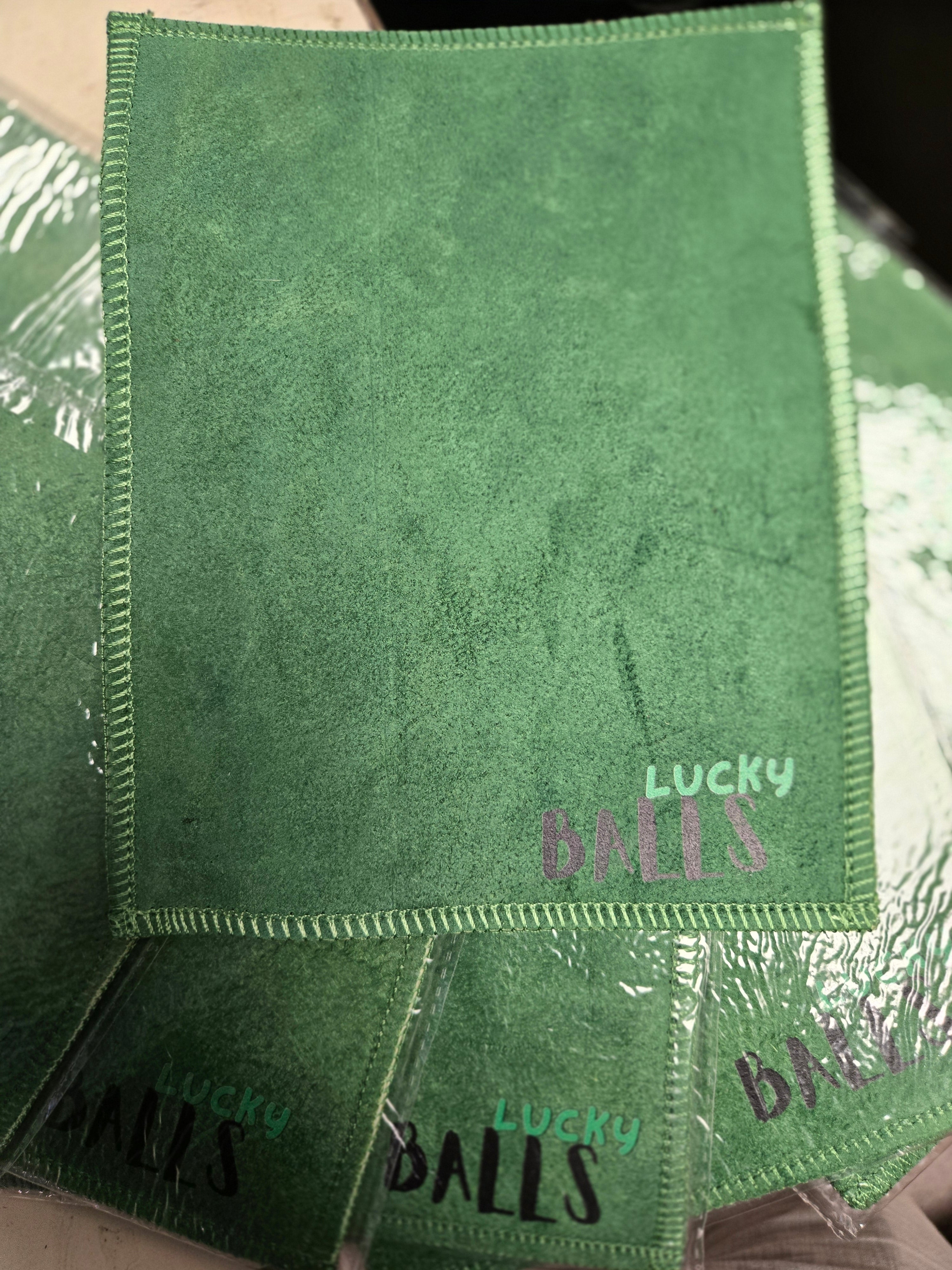 Lucky Bowler Shammy Green - Premium Microfiber Towel for Bowling Balls - Perfect for Cleaning & Polishing Bowling Equipment at Home or Alley