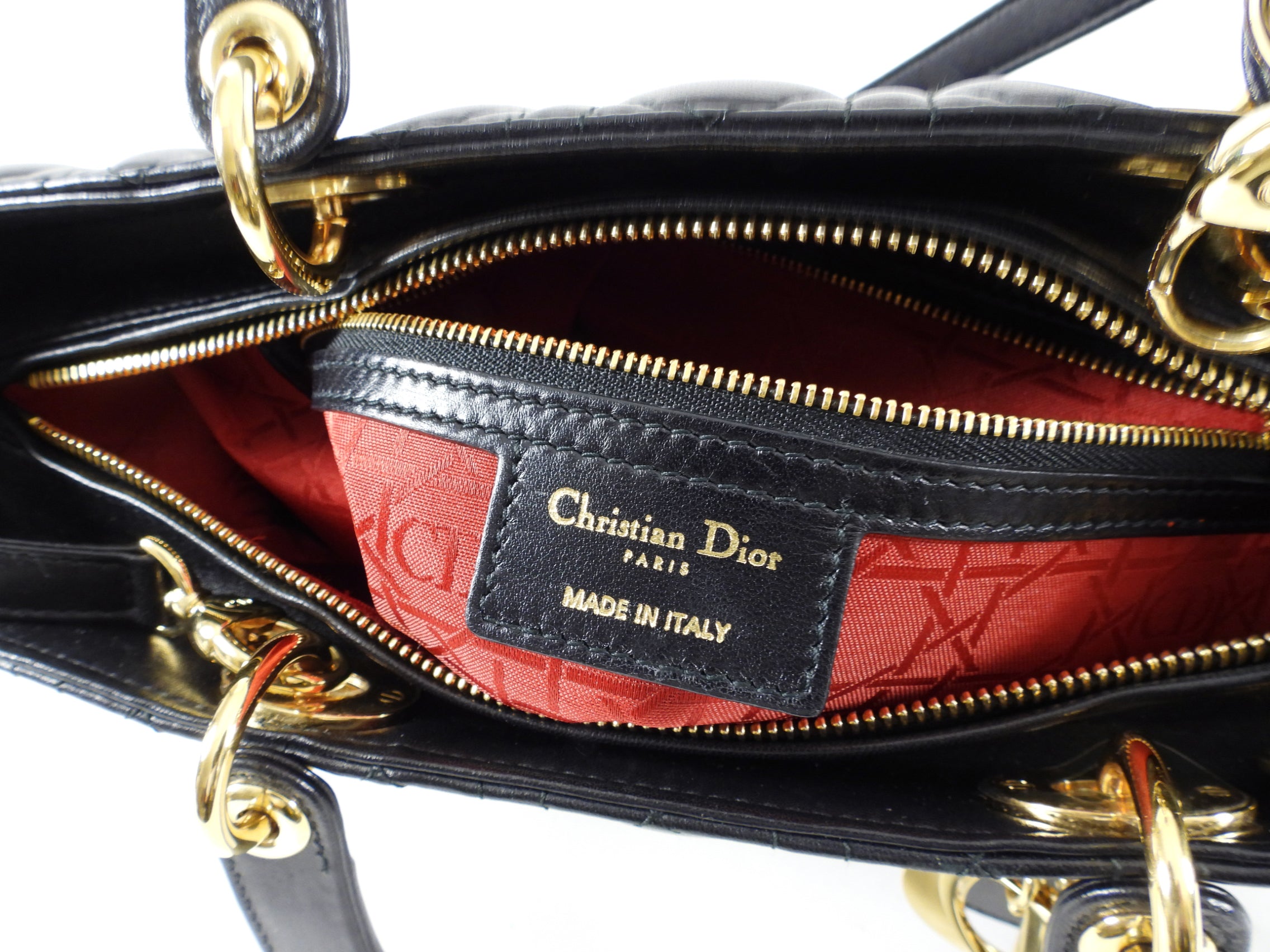 Dior Lady Dior Large Black Lambskin Cannage Tote Bag for Women | Luxury Designer Handbag | Perfect for Work, Evening Events & Travel