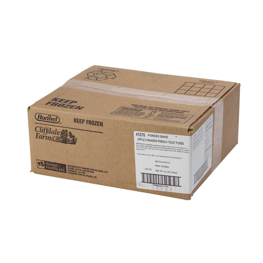 Hormel Healthlabs Cliffdale Farms Apple Cinnamon French Toast - 3oz (24 Pack) | Delicious Breakfast Meal for Kids & Adults | Perfect for School Lunches, Camping Trips & Emergency Food Supply