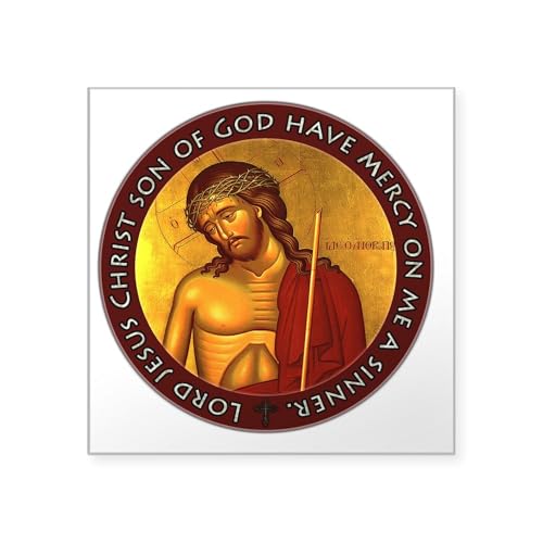 Clear - Jesus Prayer Bridegroom I Square Sticker 3 X 3