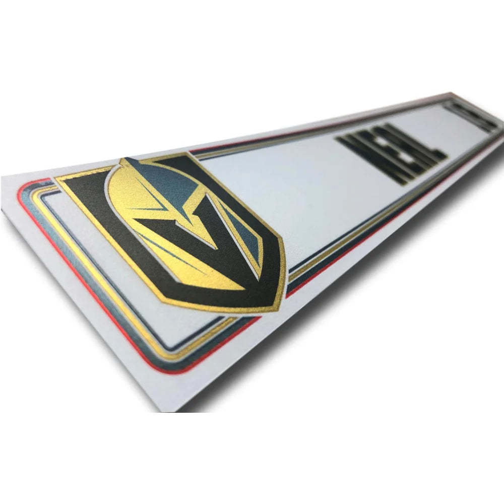 Authentic James Neal Vegas Golden Knights Game Used Locker Room Nameplate - Perfect for NHL Memorabilia Collectors & Hockey Fans Display