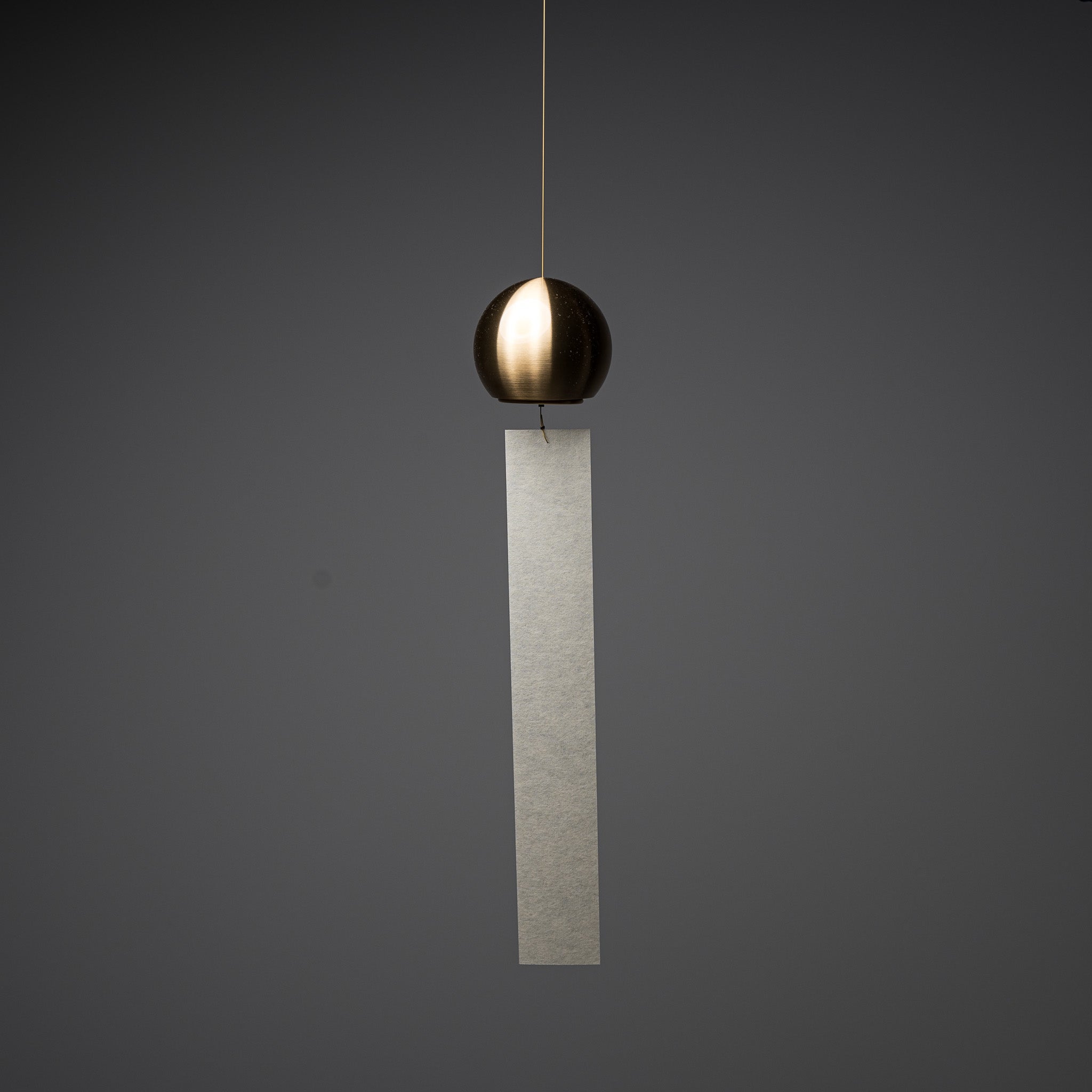 Nousaku Marumaru Brass Wind Chime - Authentic Japanese Handcrafted Wind Bell for Garden, Patio & Outdoor Decor | Soothing Sounds for Relaxation