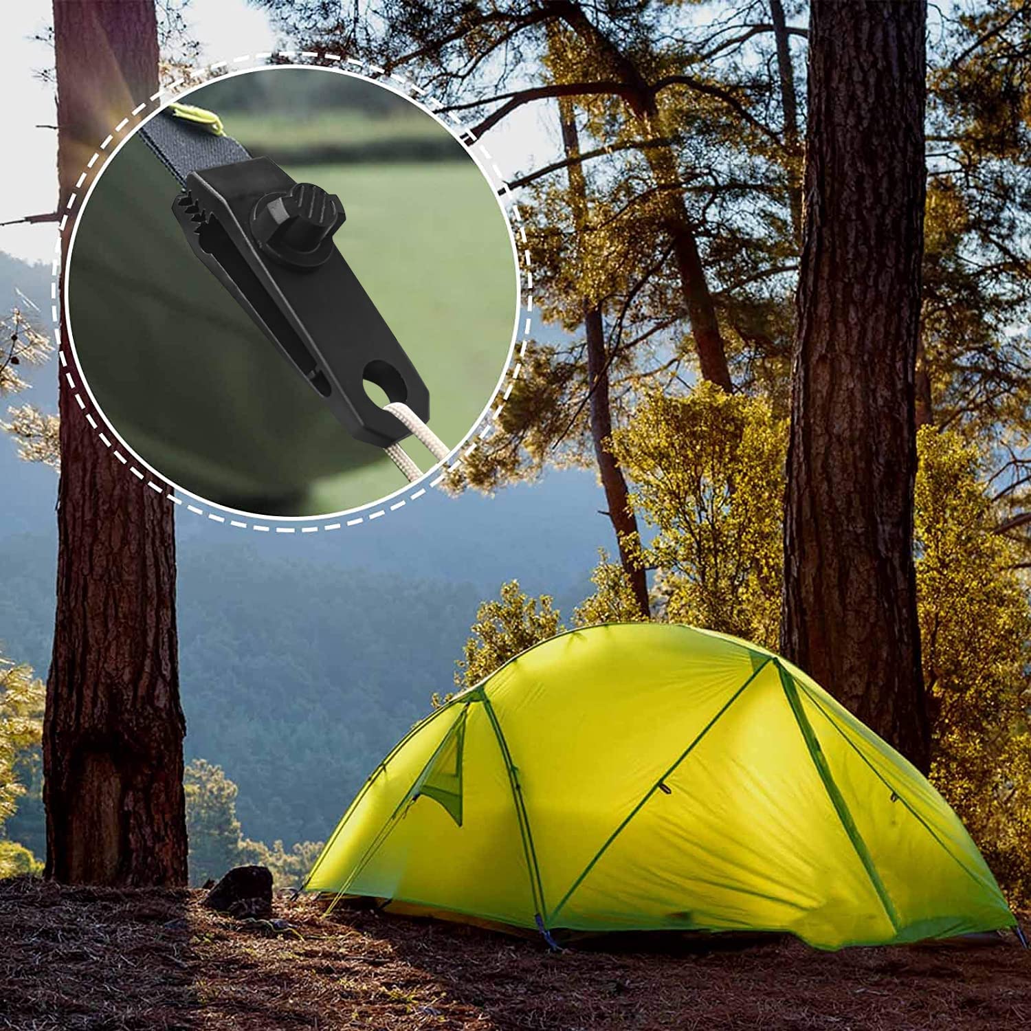 40PCS Heavy Duty Tarp Clips with Locking Thumb Screw - Secure Tent, Canopy & Awning - Durable Tarp Clamps for Outdoor Camping, RV & Boat Covers - Waterproof Ground Tie Downs for Windproof Protection