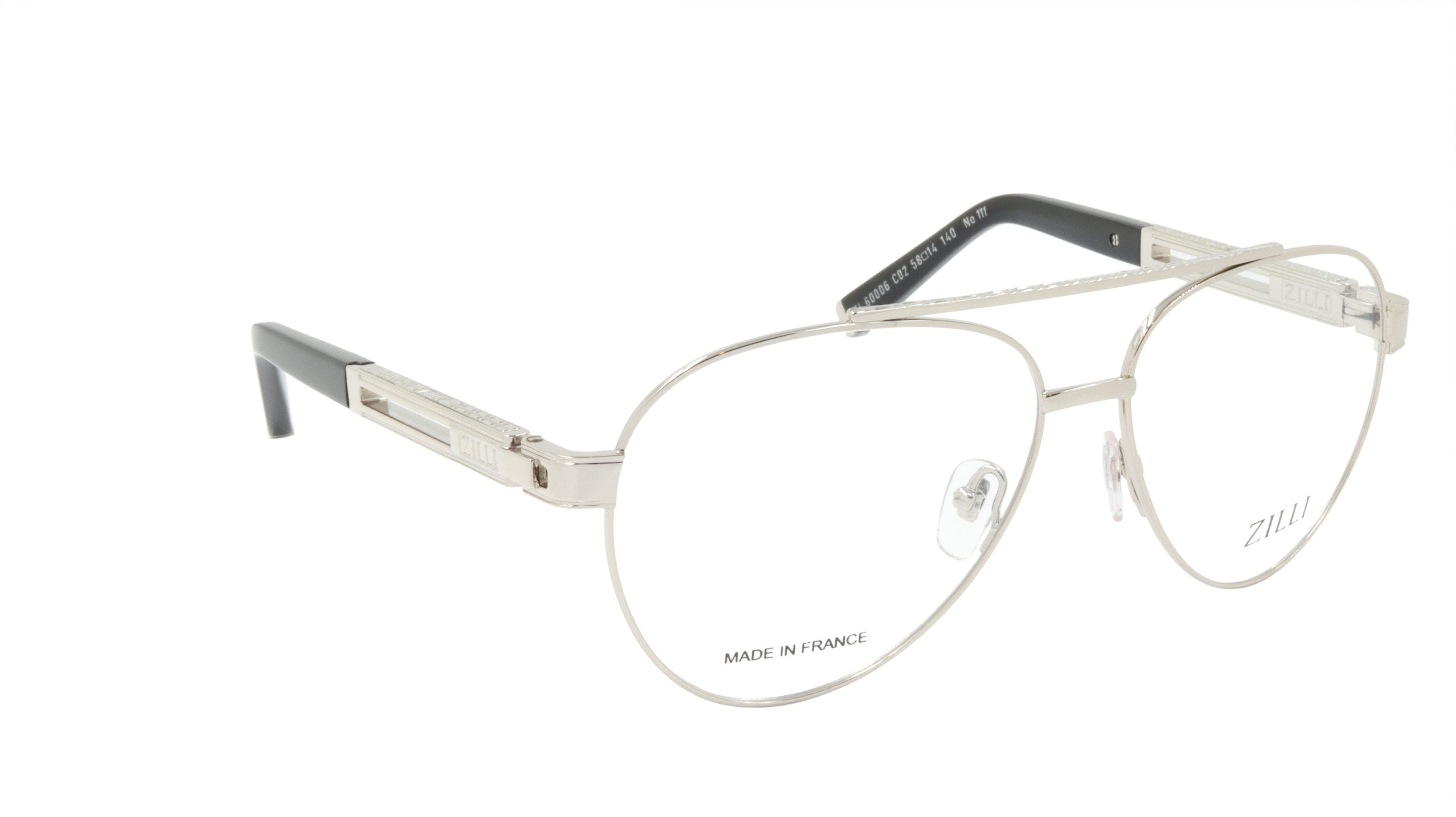 Premium ZILLI Eyeglasses Frame - Lightweight Titanium Acetate, Made in France (Model ZI 60006 C02) - Perfect for Office, Reading & Fashion Accessories