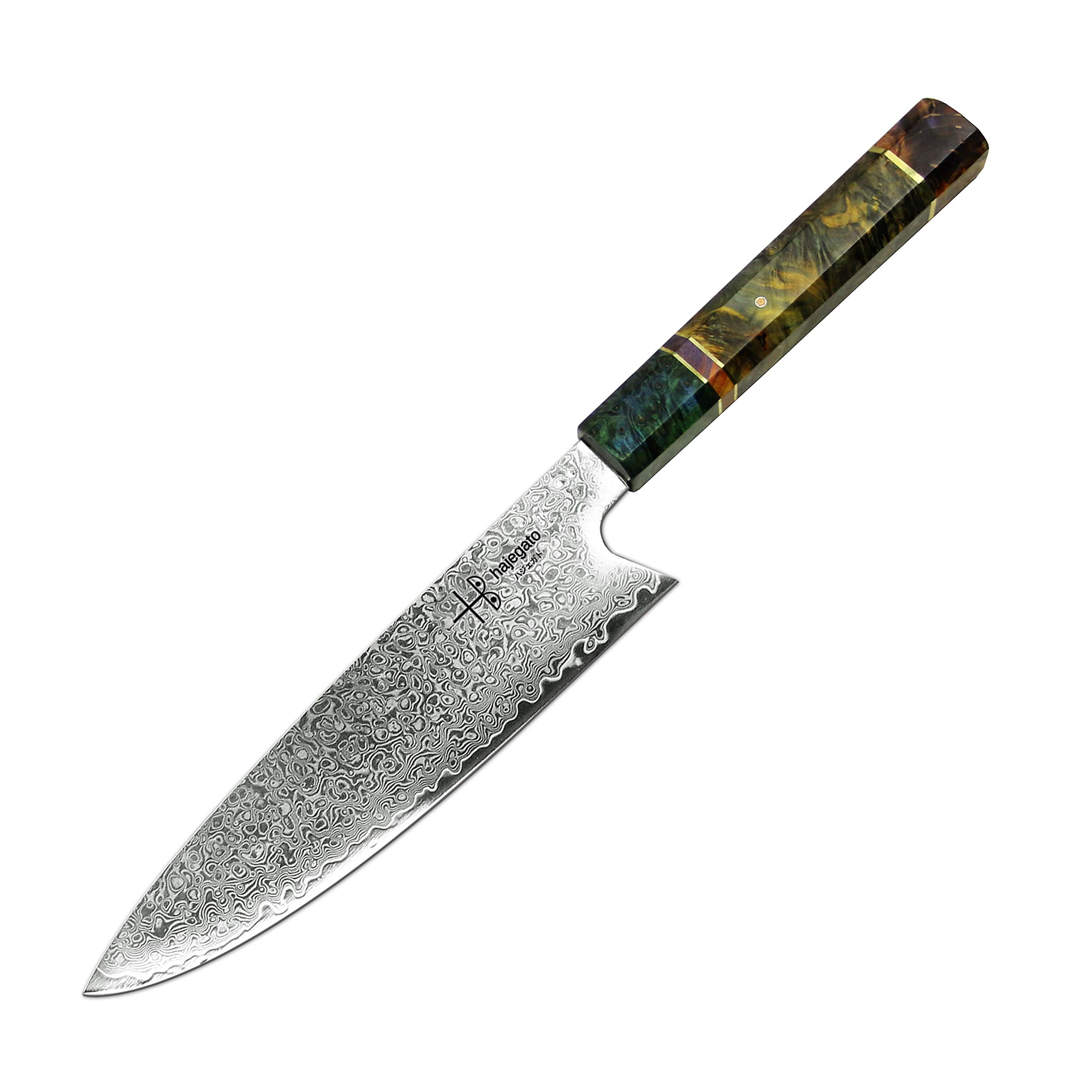 Premium 8 Inch Japanese Gyuto Chef Knife - VG10 67-Layer Damascus Steel Blade, Unique Handcrafted Handle, Includes Sheath - Perfect for Professional Chefs, Home Cooking & Gourmet Food Preparation