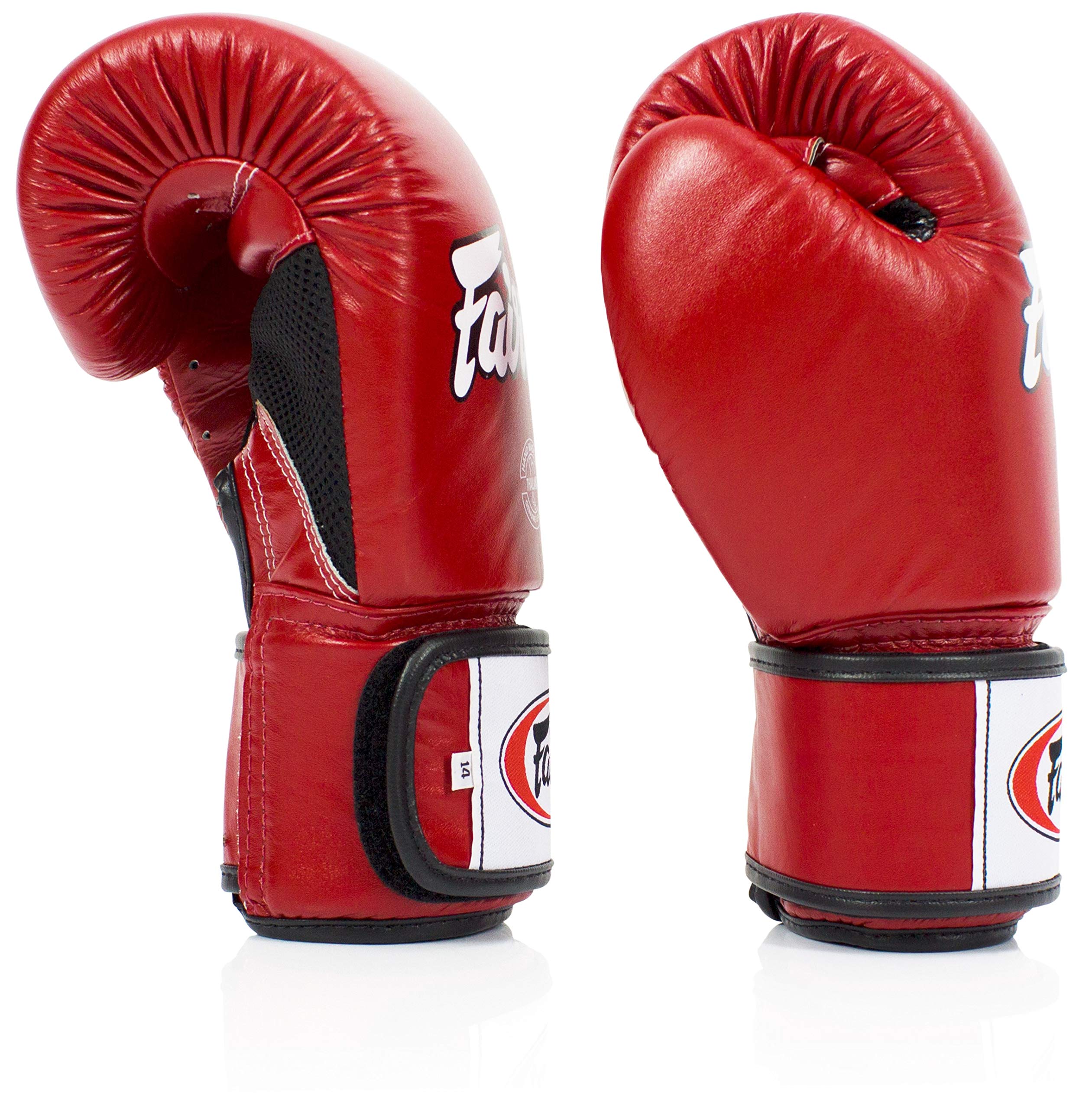 Fairtex BGV1BR Muay Thai Boxing Gloves - Breathable MMA Training Gloves for Men, Women & Kids | Premium Shock-Absorbent Kickboxing & Gym Workout Gloves | Ideal for Sparring, Bag Work & Fitness Training