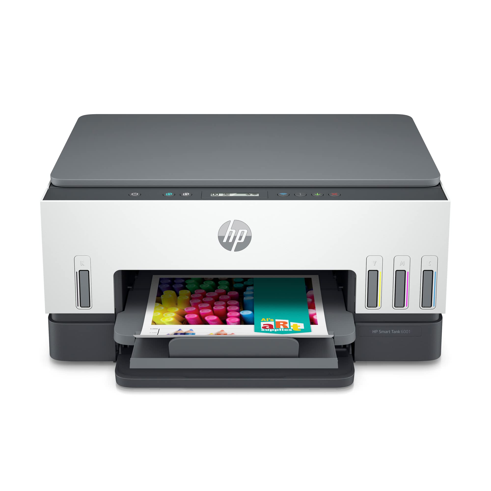 HP Smart-Tank 6001 Wireless All-in-One Ink Tank Printer - Cartridge-Free with 2 Years of Ink, Mobile Print/Scan/Copy (2H0B9A) - Perfect for Home Office & Small Business Printing Needs