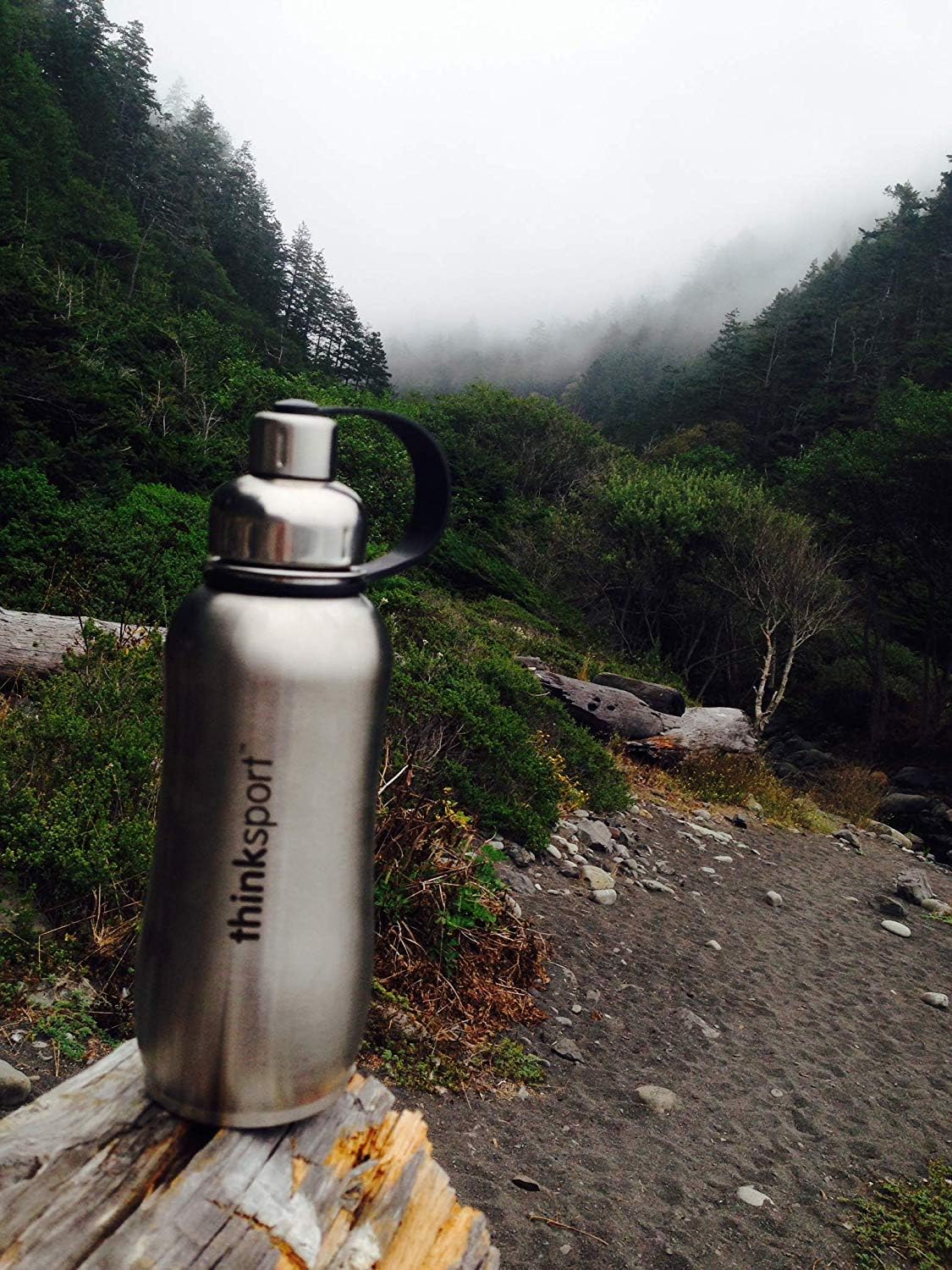 Thinksport BPA-Free 20oz Double Wall Vacuum Insulated Stainless Steel Water Bottle - Leakproof & Sweatproof for Gym, Hiking, Travel & Everyday Use