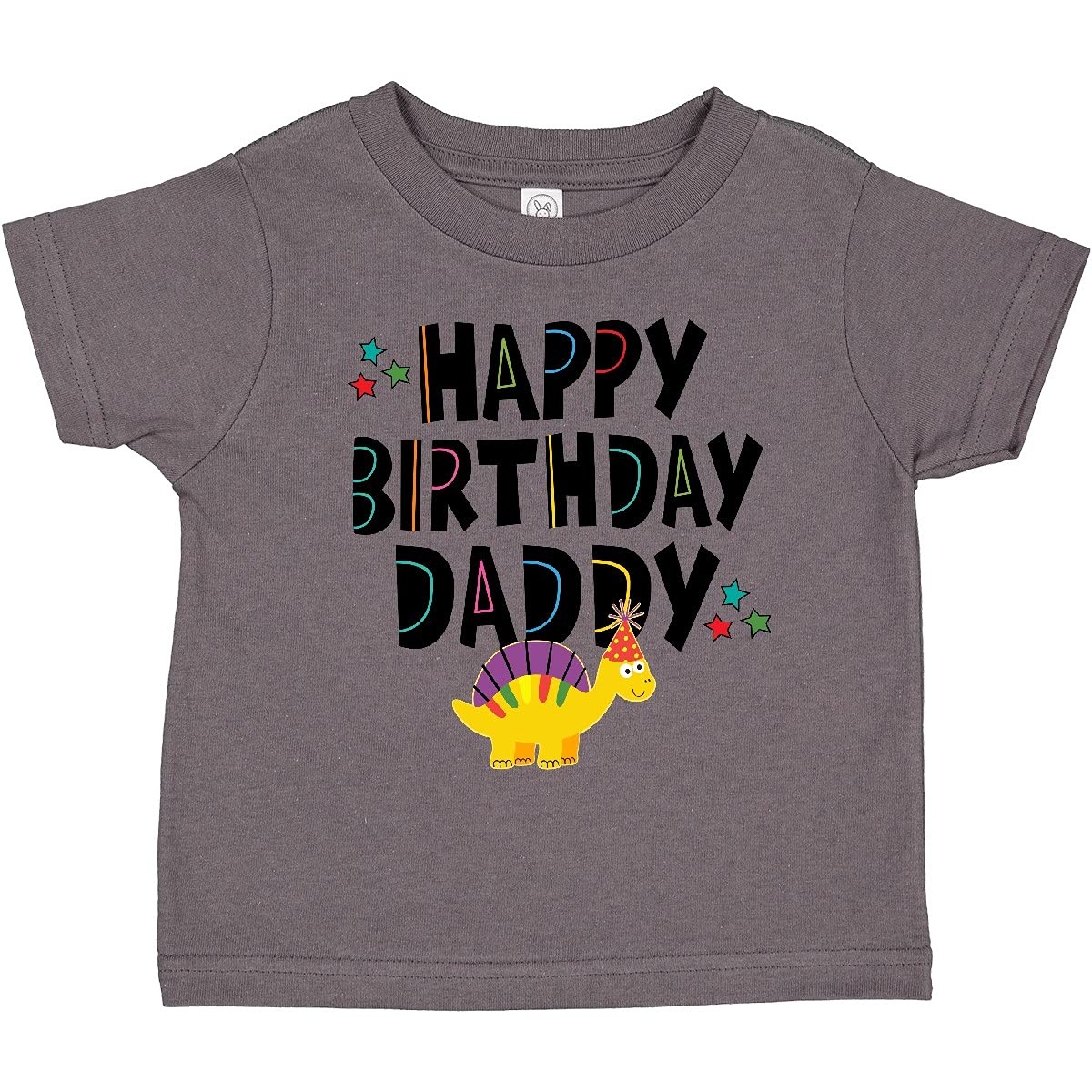 Inktastic Happy Birthday Daddy Toddler T-Shirt - Cute Kids Party Outfit for Birthday Celebrations & Family Gatherings