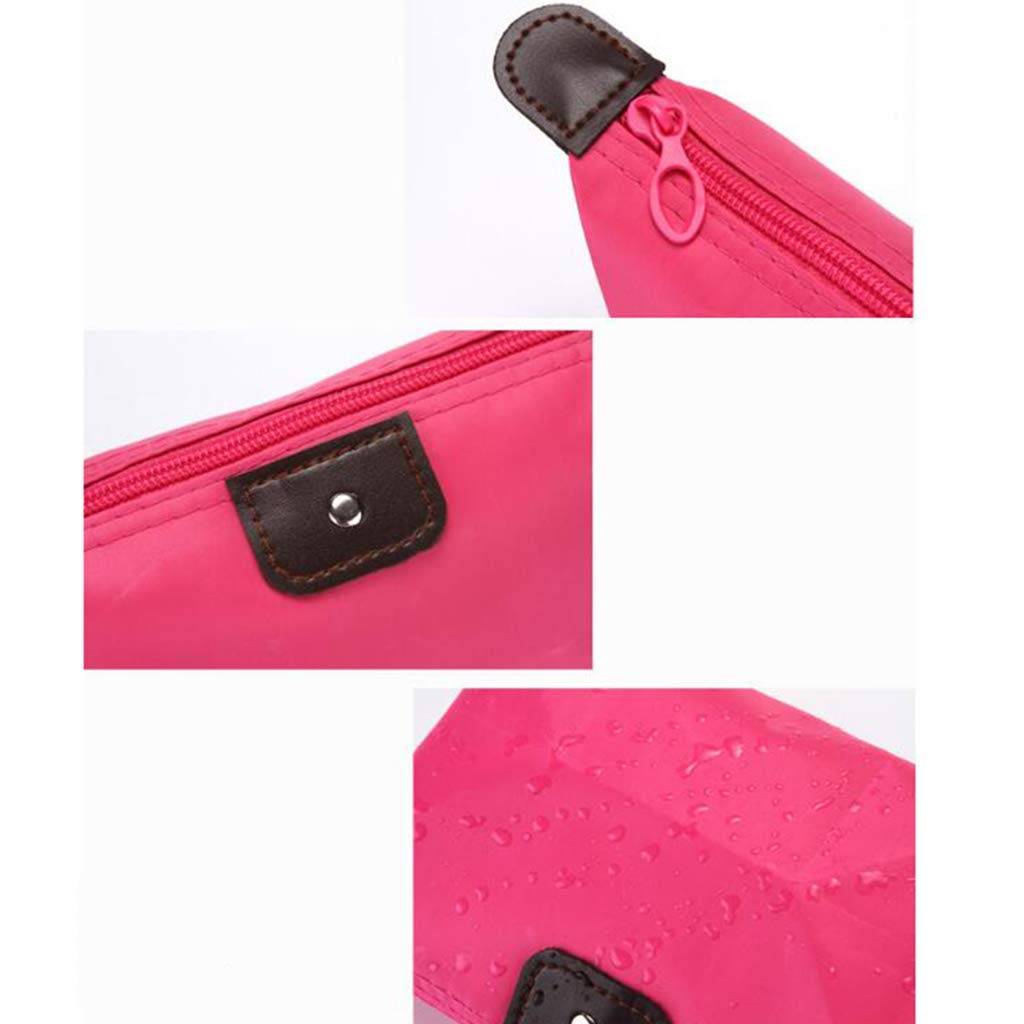 Waterproof Makeup Bag & Cosmetic Pouch for Travel - Pink Toiletry Organizer by VMS INDIA | Perfect for Makeup Brushes, Pencils & Travel Essentials