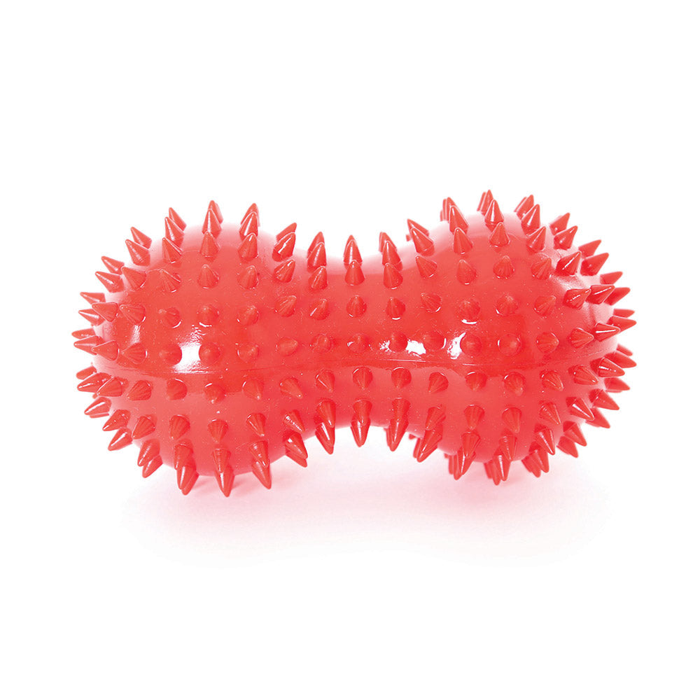 66Fit Peanut Spiky Massage Ball - Deep Tissue Muscle Roller for Back, Neck & Foot Pain Relief - Portable Massage Tool for Athletes, Yoga & Physical Therapy